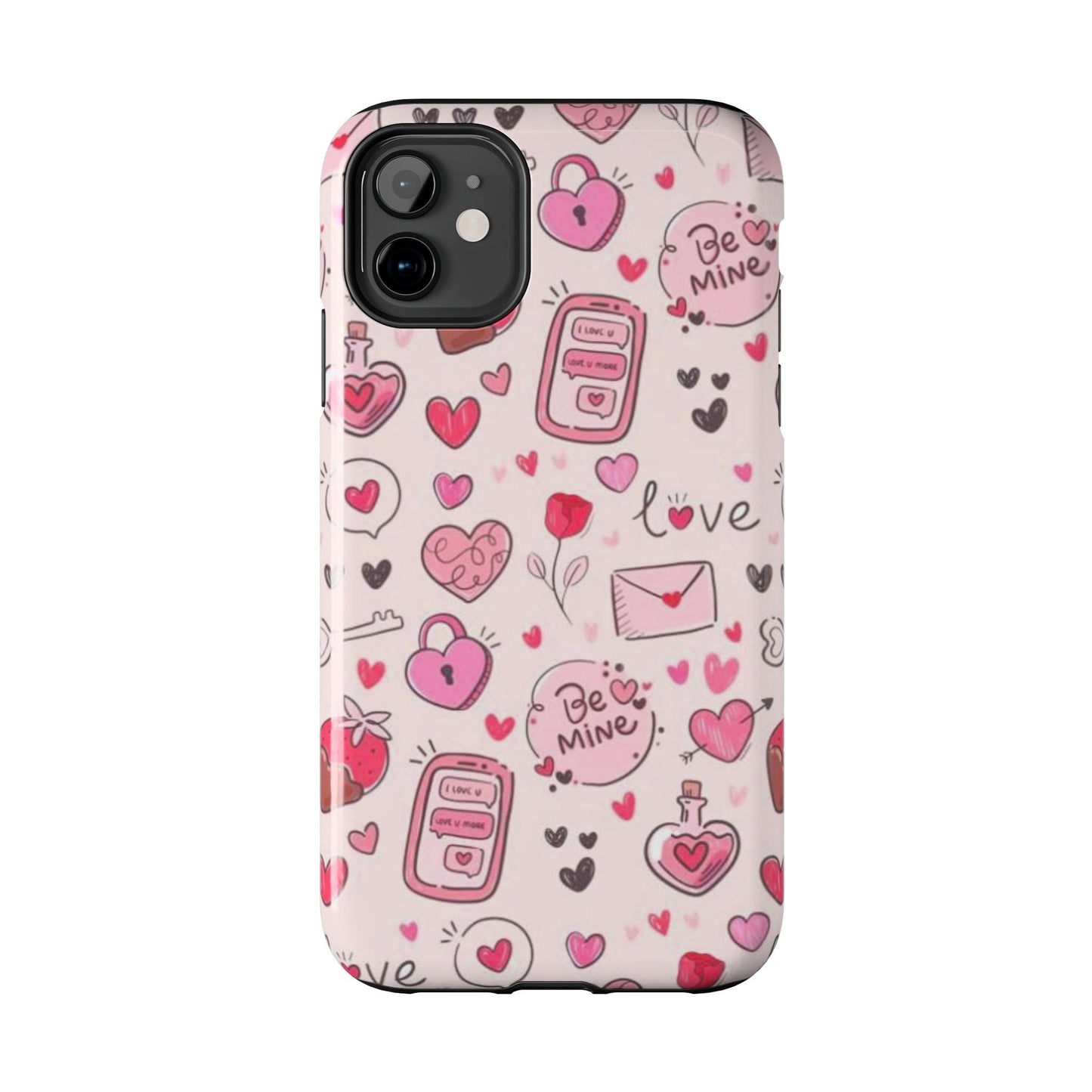 iPhone Case: Playful Valentine's Day Icons Case - BOGO Cases