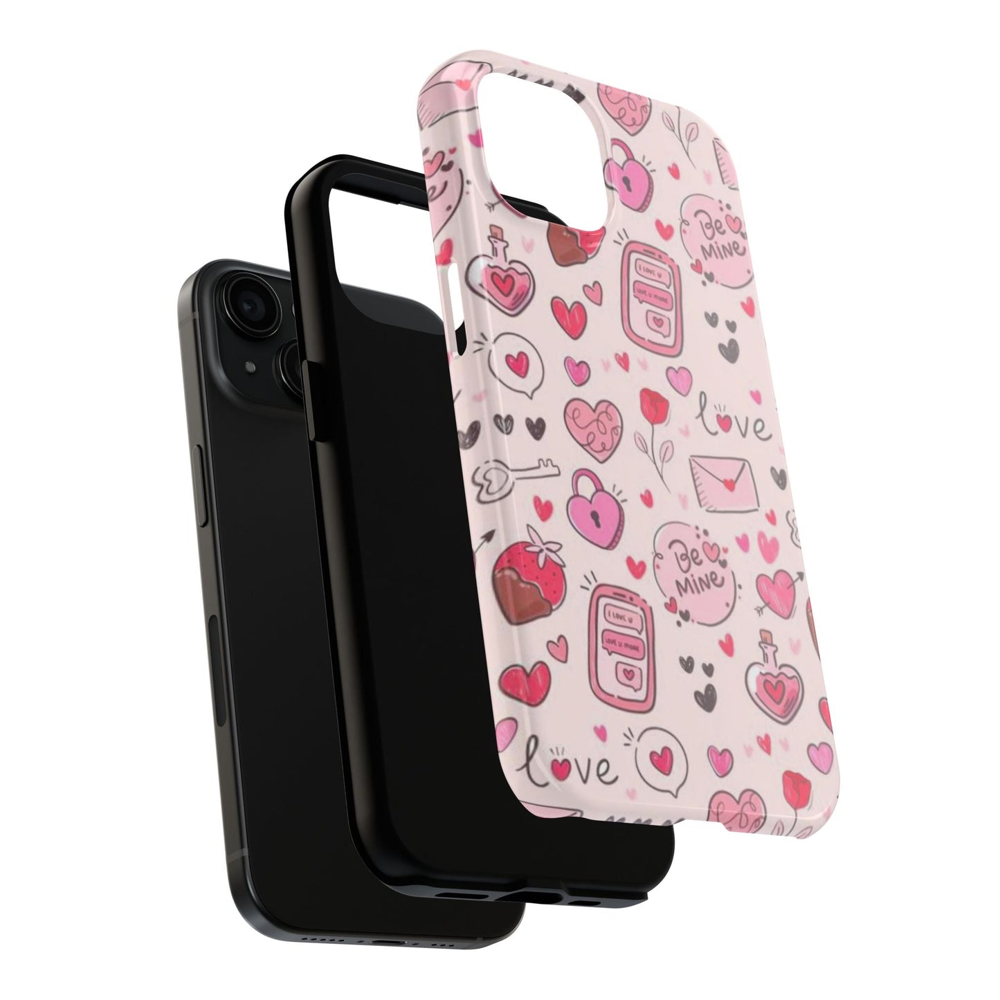 iPhone Case: Playful Valentine's Day Icons Case - BOGO Cases