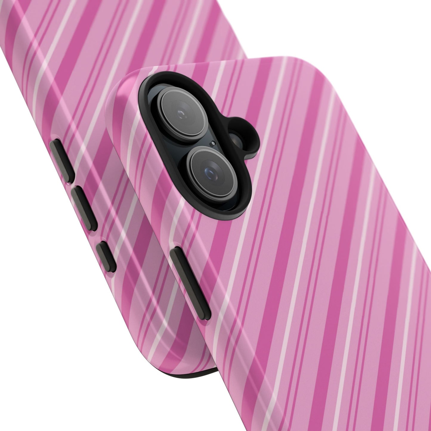 iPhone Case - Pretty in Pink Stripes Design - BOGO Cases