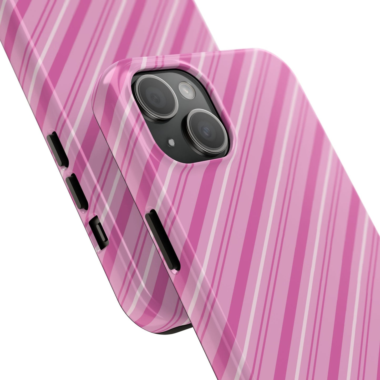 iPhone Case - Pretty in Pink Stripes Design - BOGO Cases