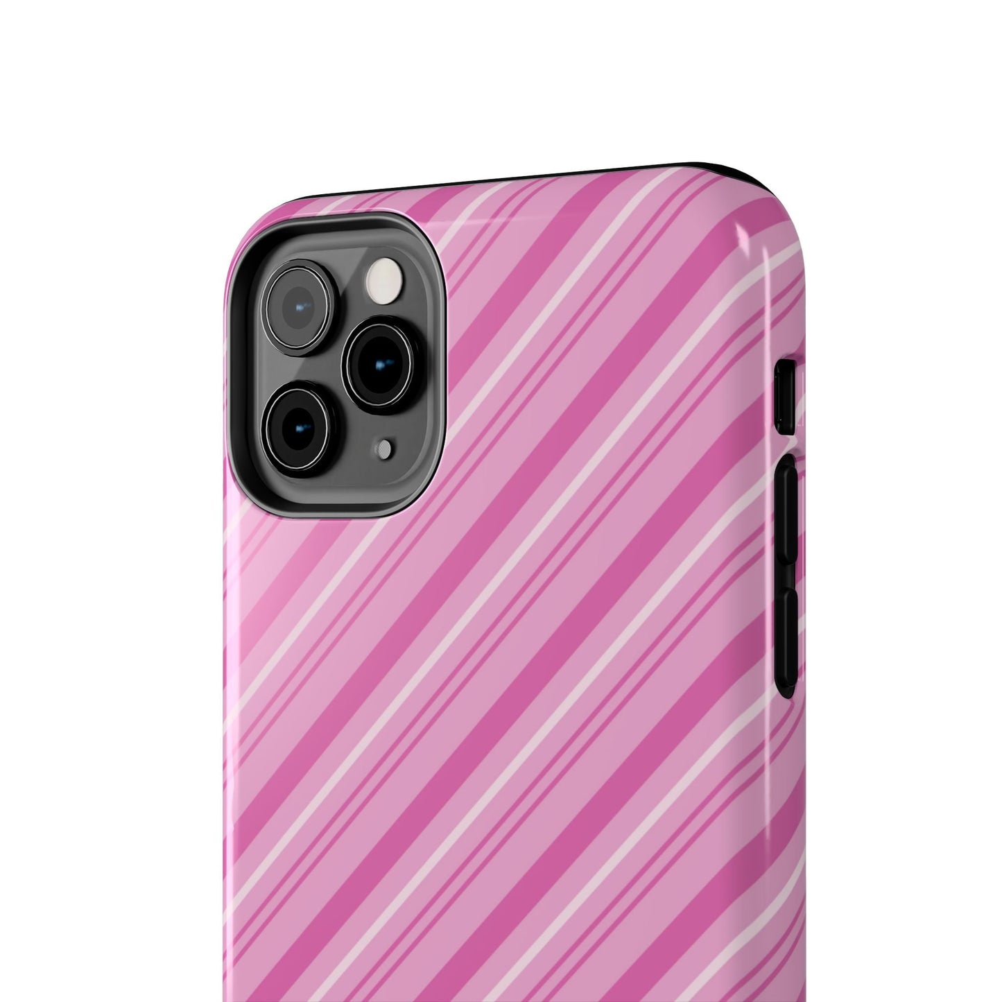 iPhone Case - Pretty in Pink Stripes Design - BOGO Cases
