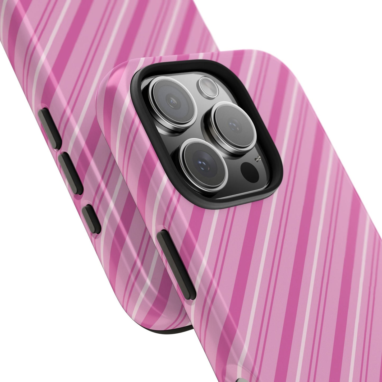 iPhone Case - Pretty in Pink Stripes Design - BOGO Cases