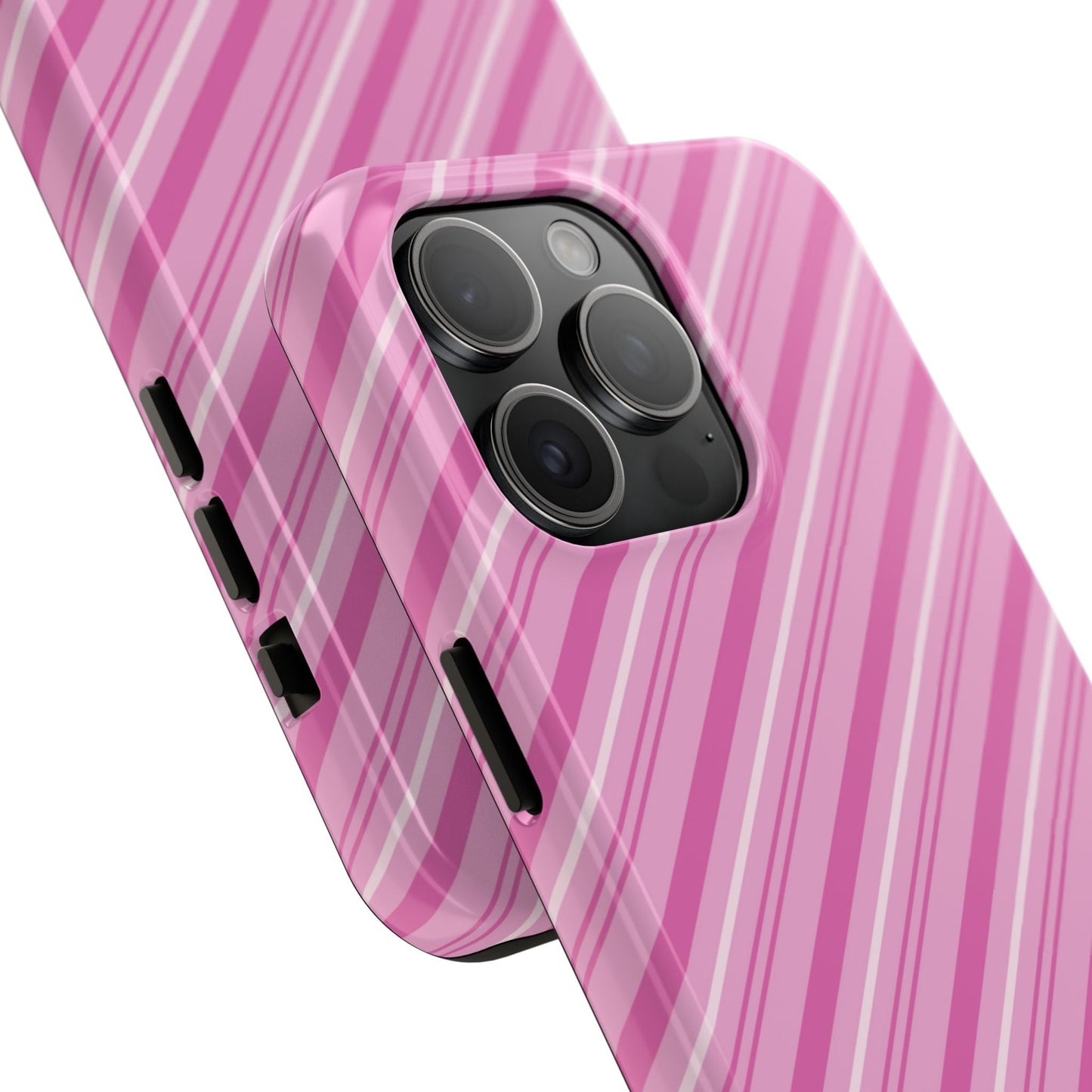 iPhone Case - Pretty in Pink Stripes Design - BOGO Cases