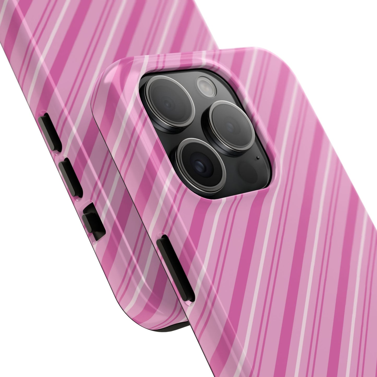 iPhone Case - Pretty in Pink Stripes Design - BOGO Cases