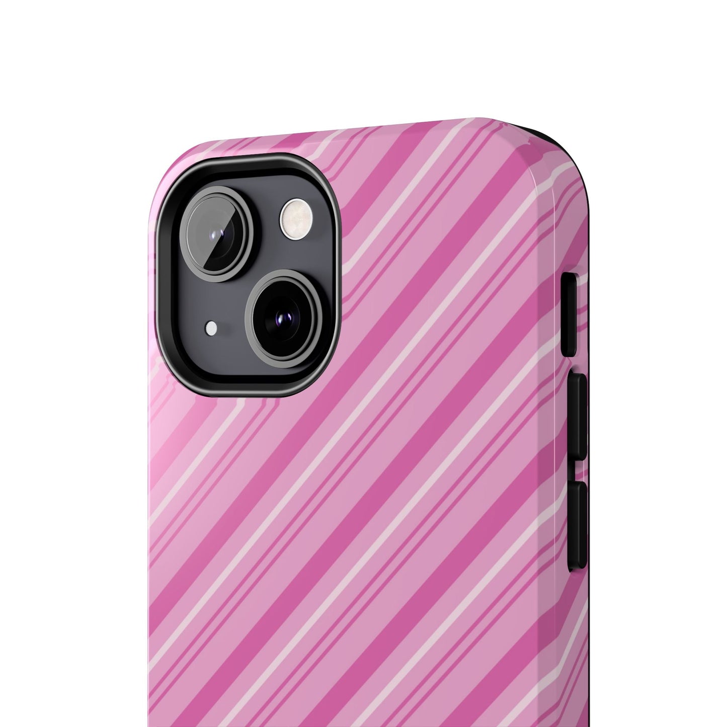 iPhone Case - Pretty in Pink Stripes Design - BOGO Cases