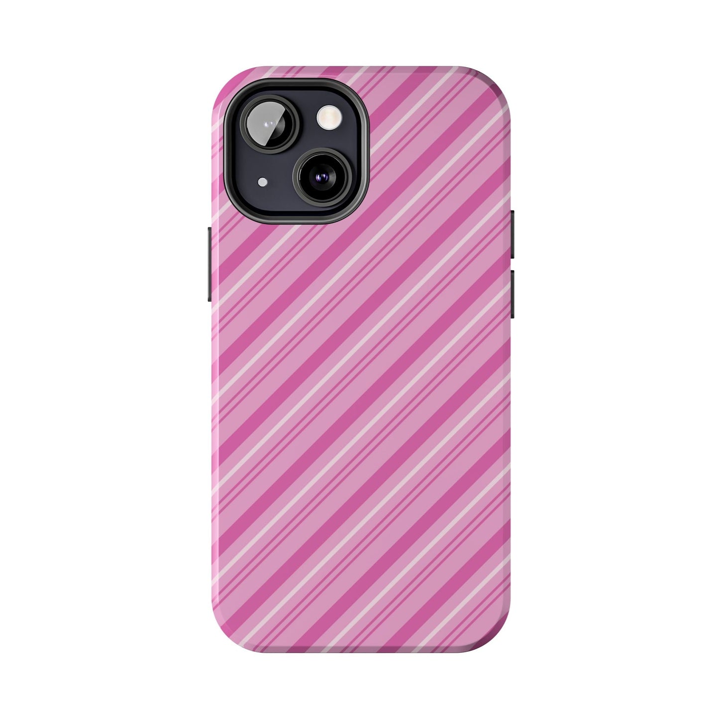 iPhone Case - Pretty in Pink Stripes Design - BOGO Cases