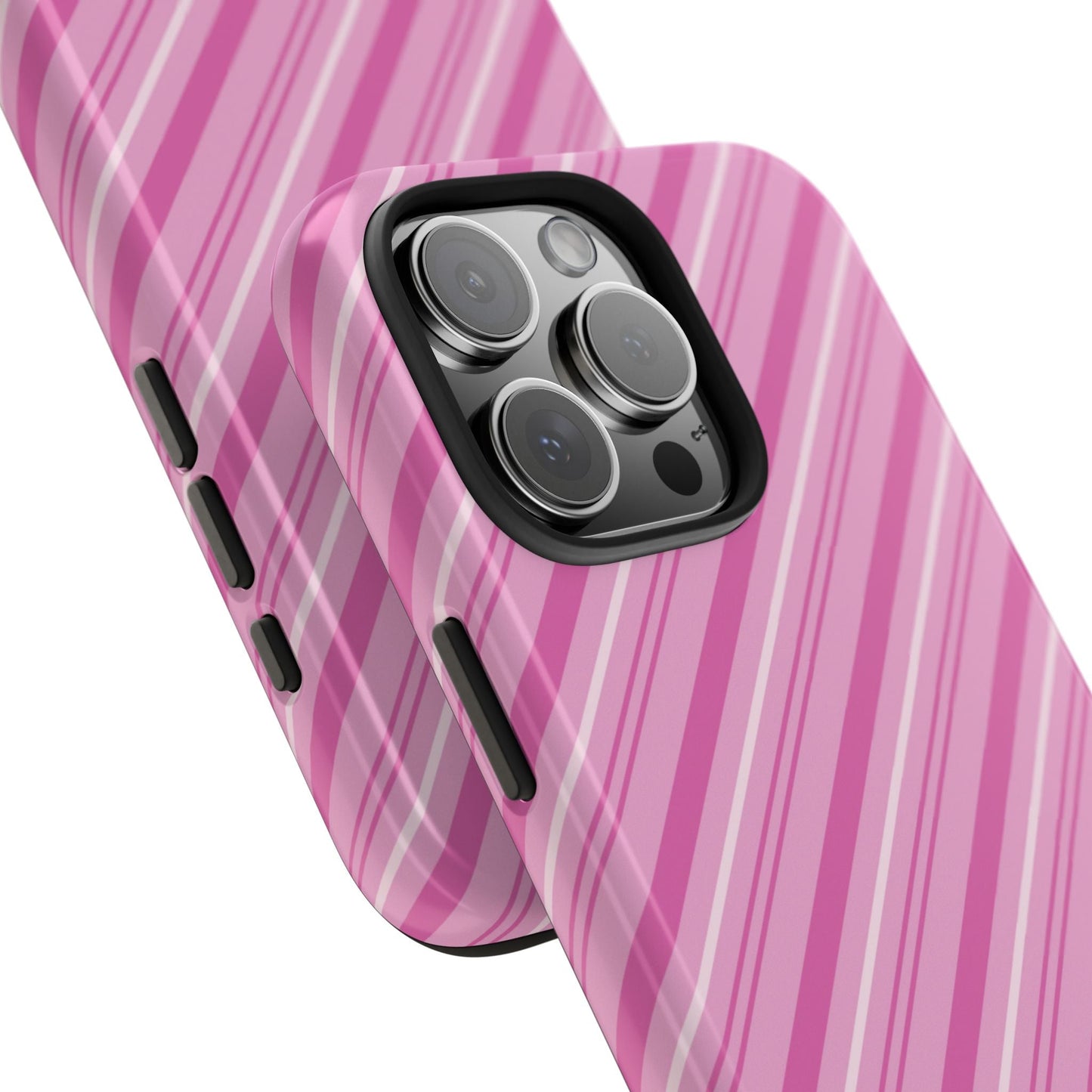 iPhone Case - Pretty in Pink Stripes Design - BOGO Cases