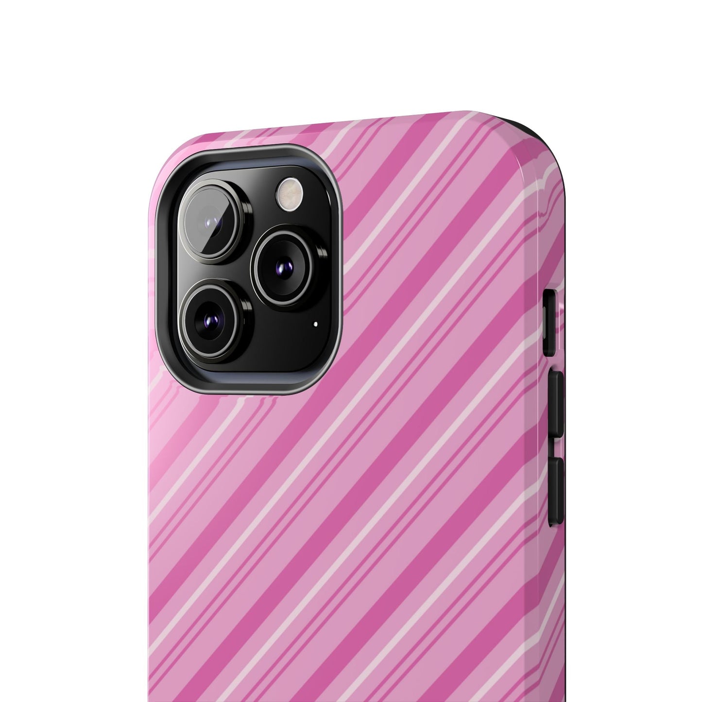iPhone Case - Pretty in Pink Stripes Design - BOGO Cases