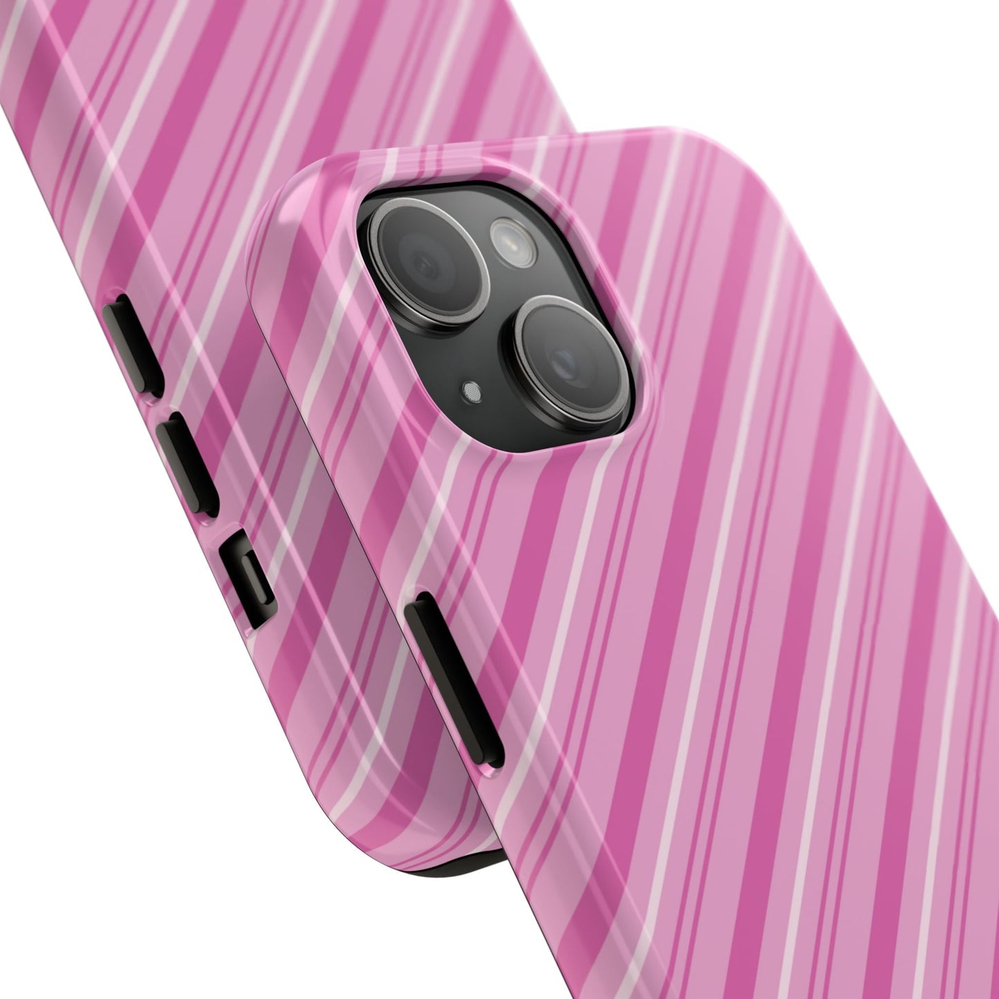 iPhone Case - Pretty in Pink Stripes Design - BOGO Cases