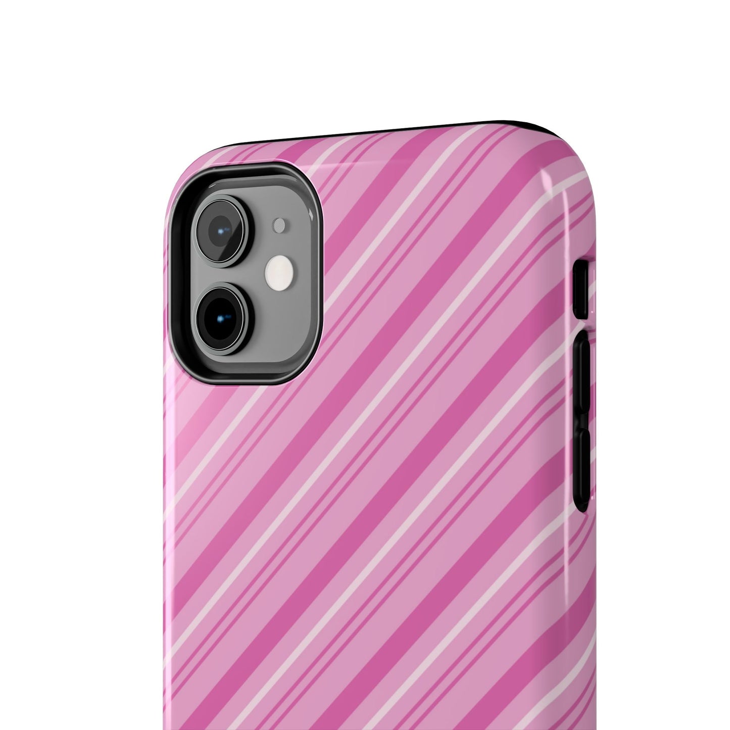 iPhone Case - Pretty in Pink Stripes Design - BOGO Cases