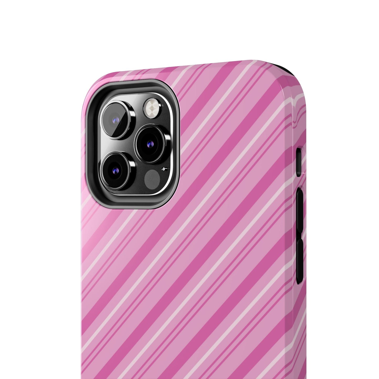 iPhone Case - Pretty in Pink Stripes Design - BOGO Cases