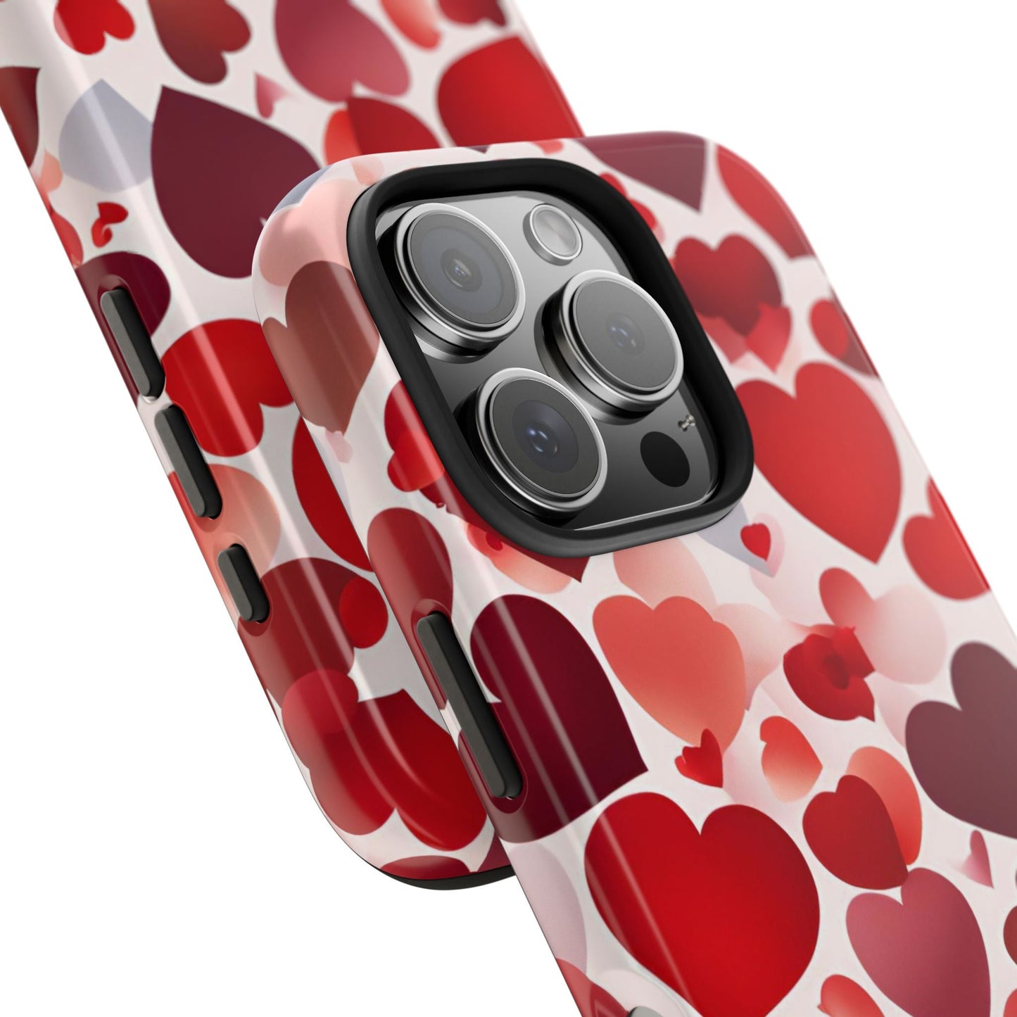 iPhone Case: Romantic Red Heart Gradient Case - BOGO Cases