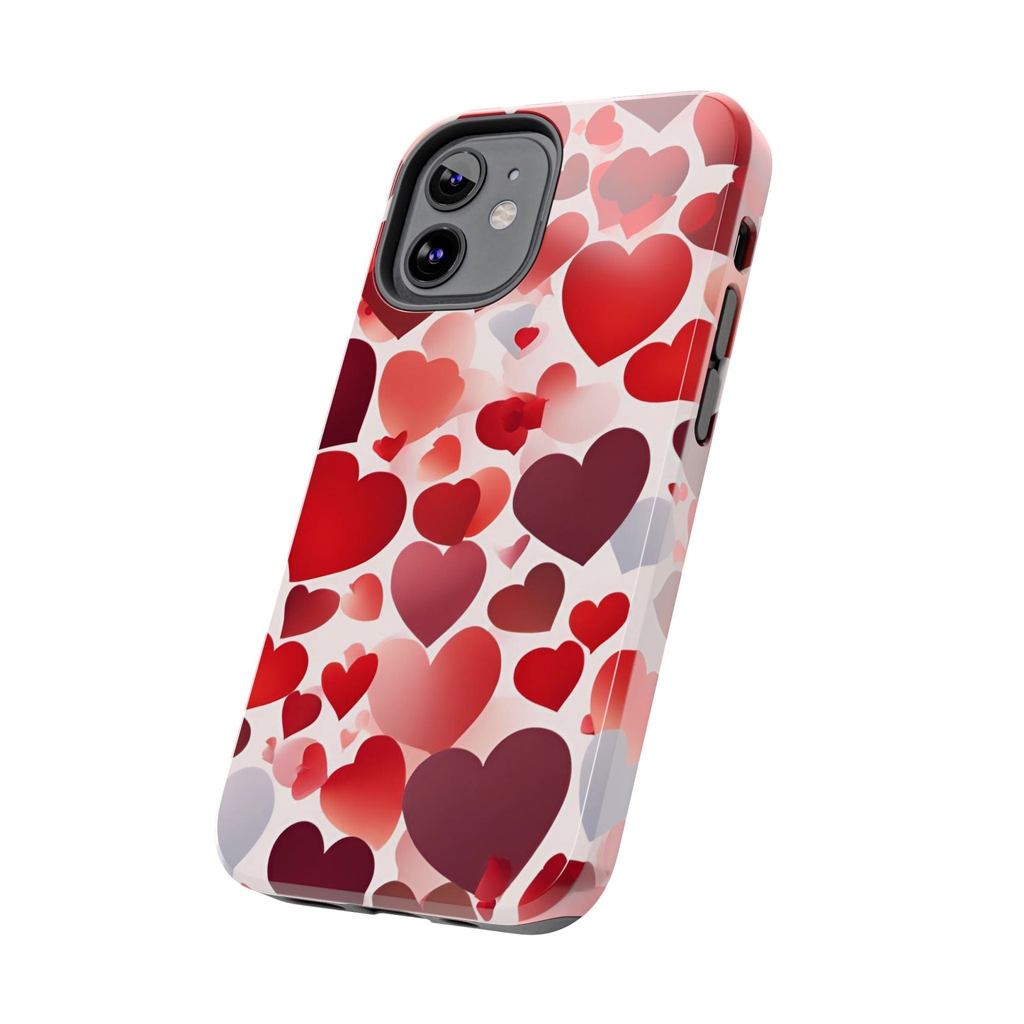 iPhone Case: Romantic Red Heart Gradient Case - BOGO Cases