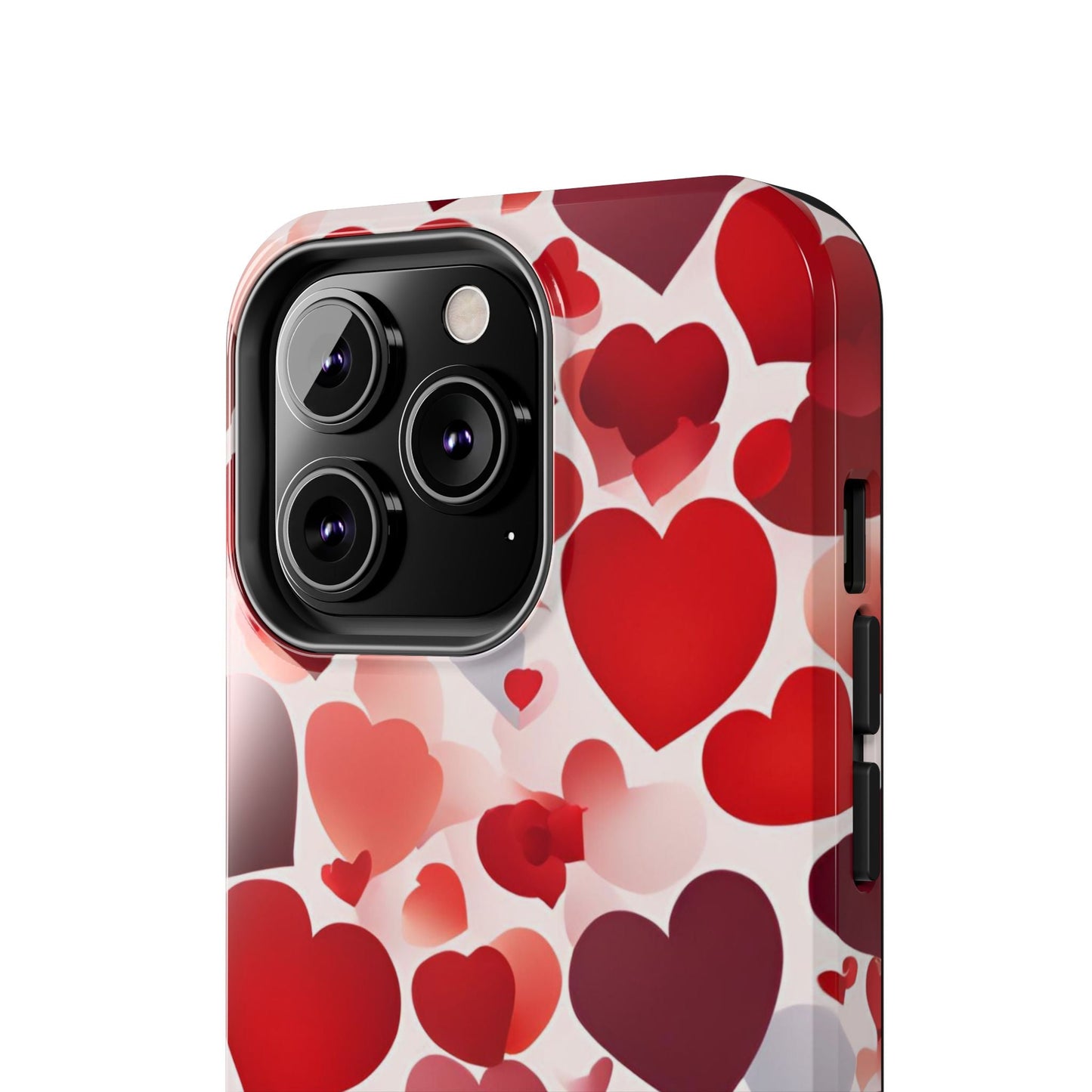 iPhone Case: Romantic Red Heart Gradient Case - BOGO Cases