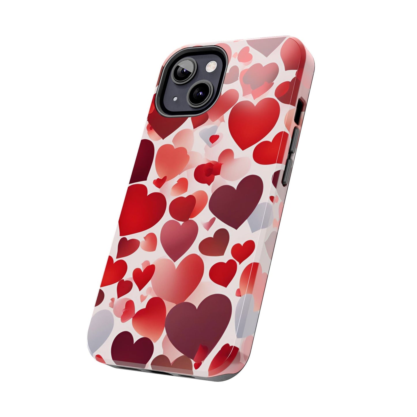 iPhone Case: Romantic Red Heart Gradient Case - BOGO Cases