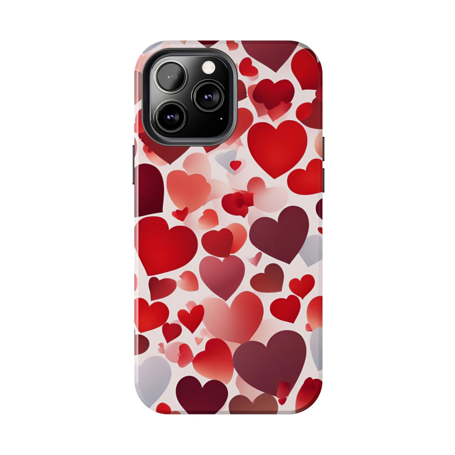 iPhone Case: Romantic Red Heart Gradient Case - BOGO Cases