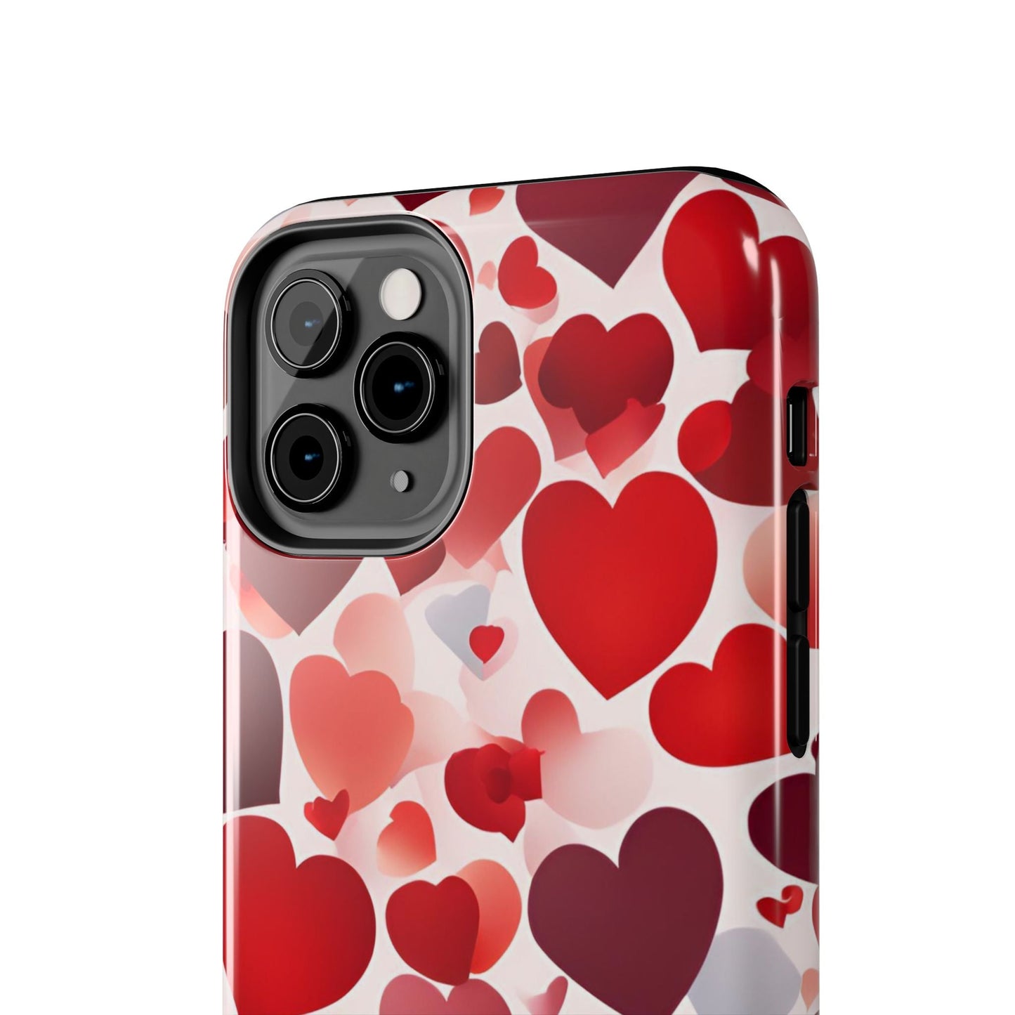 iPhone Case: Romantic Red Heart Gradient Case - BOGO Cases