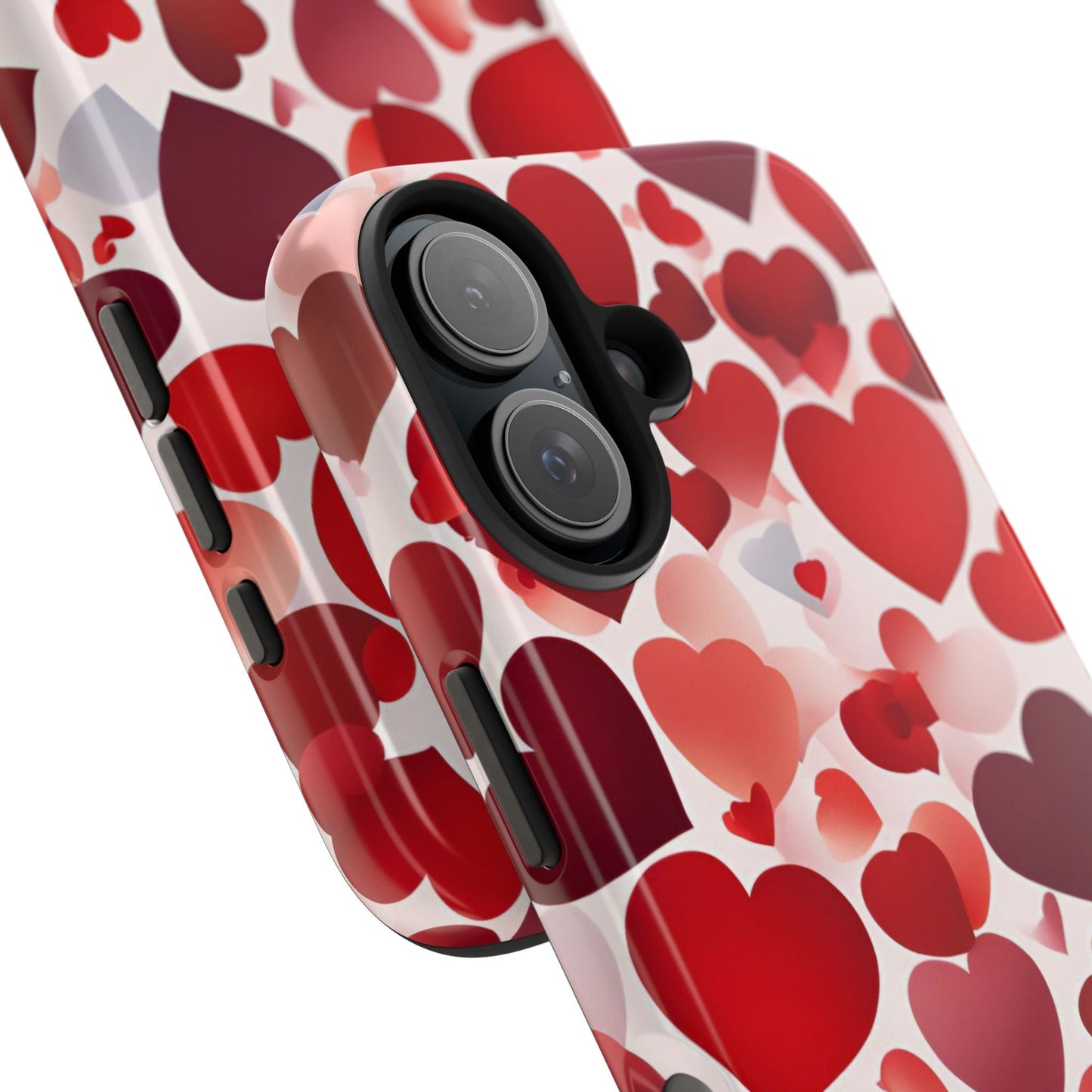 iPhone Case: Romantic Red Heart Gradient Case - BOGO Cases