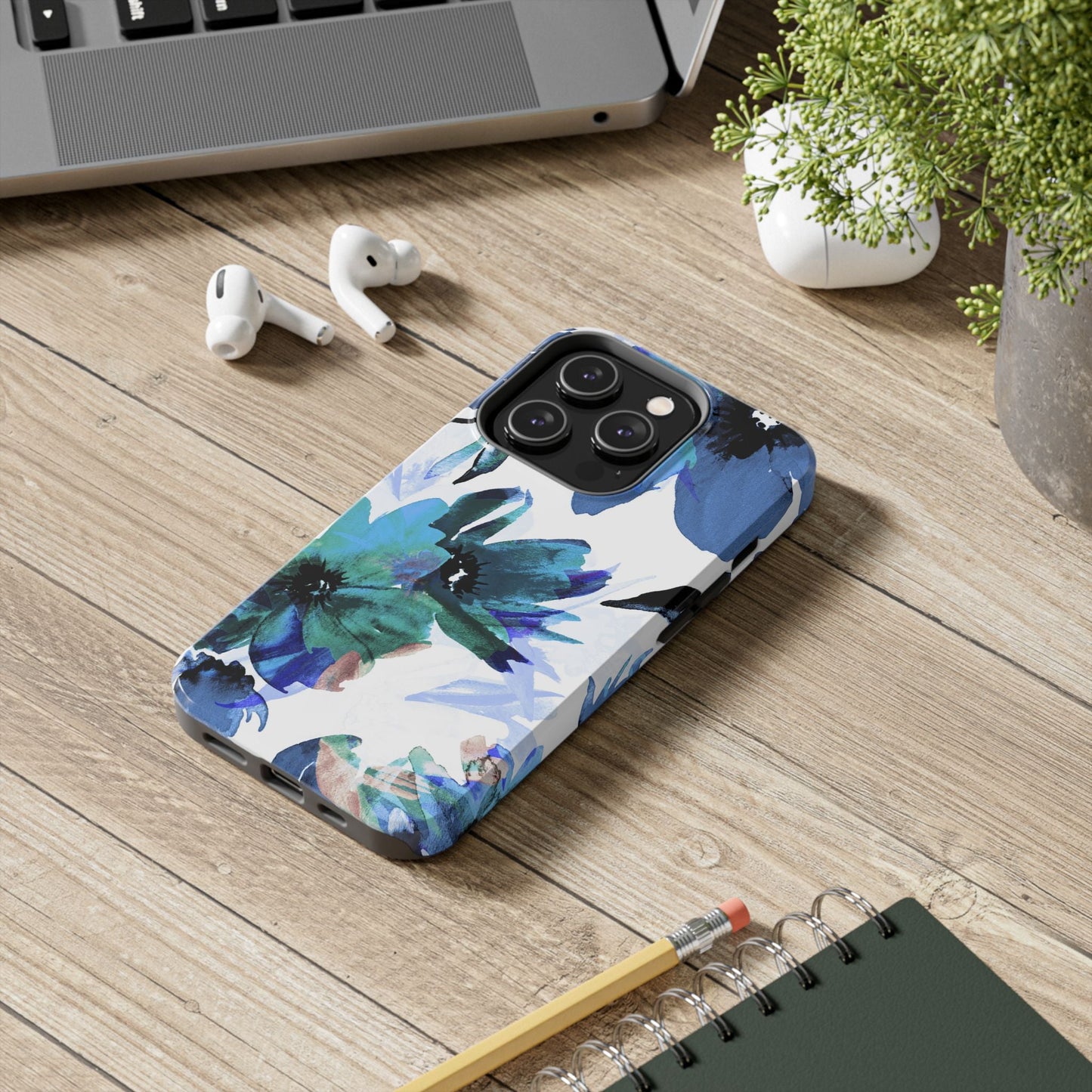 iPhone Case – Serene Blue Blossom - BOGO Cases