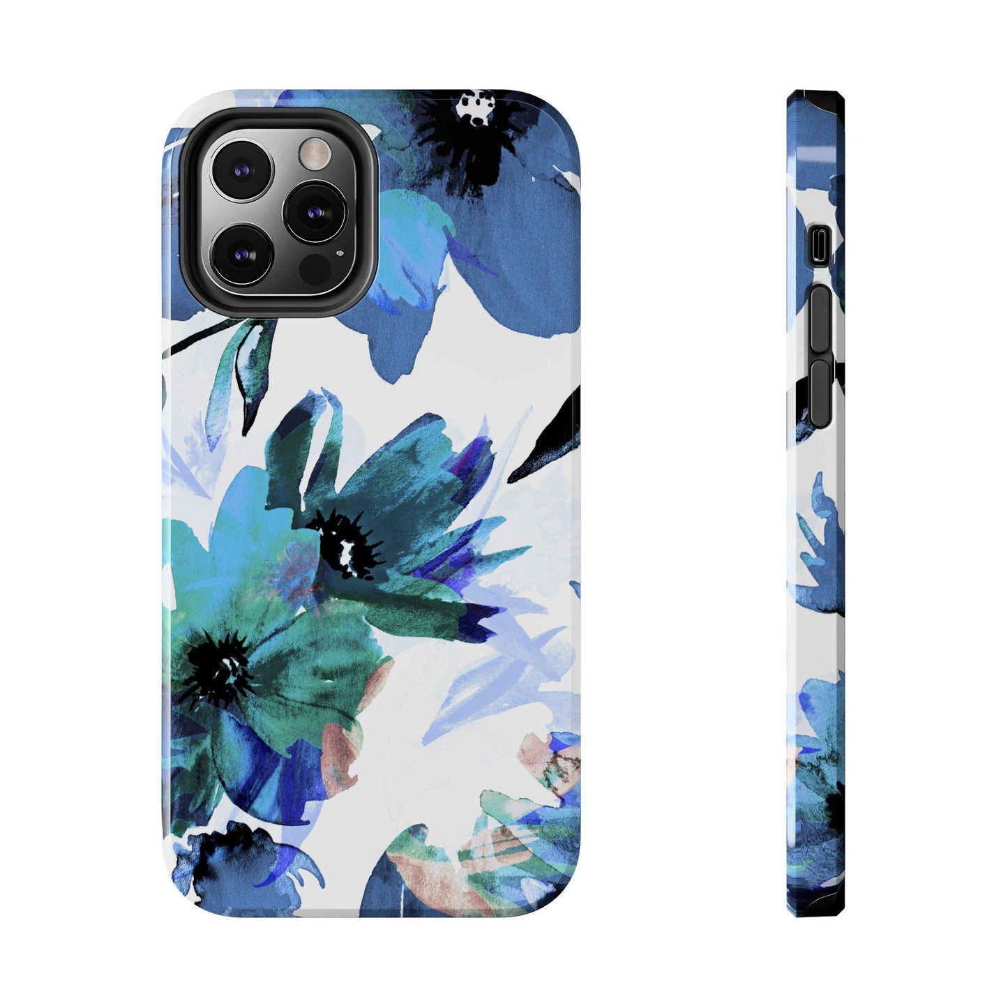 iPhone Case – Serene Blue Blossom - BOGO Cases