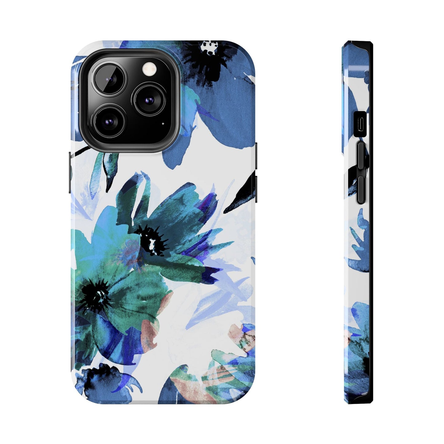 iPhone Case – Serene Blue Blossom - BOGO Cases