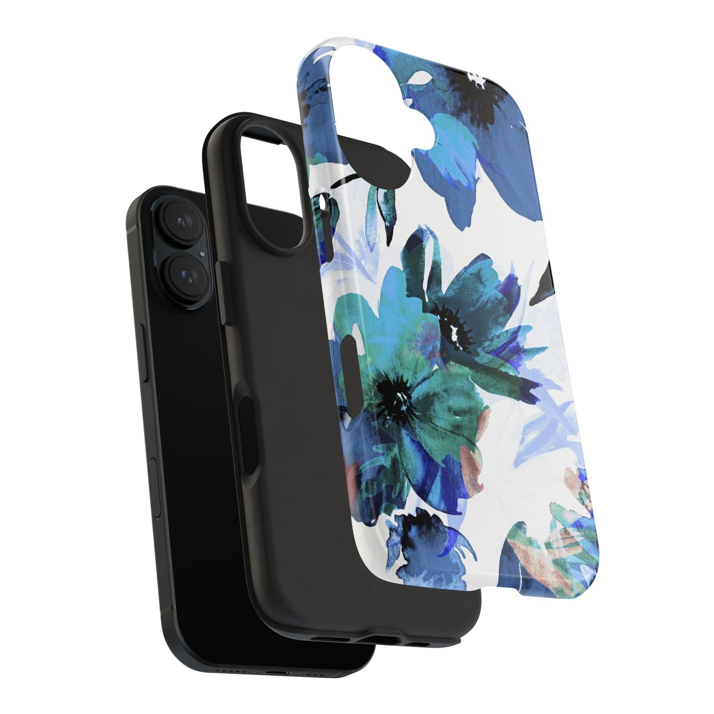 iPhone Case – Serene Blue Blossom - BOGO Cases
