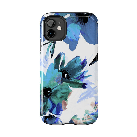 iPhone Case – Serene Blue Blossom - BOGO Cases