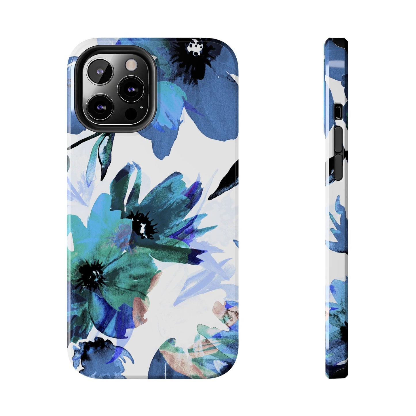 iPhone Case – Serene Blue Blossom - BOGO Cases