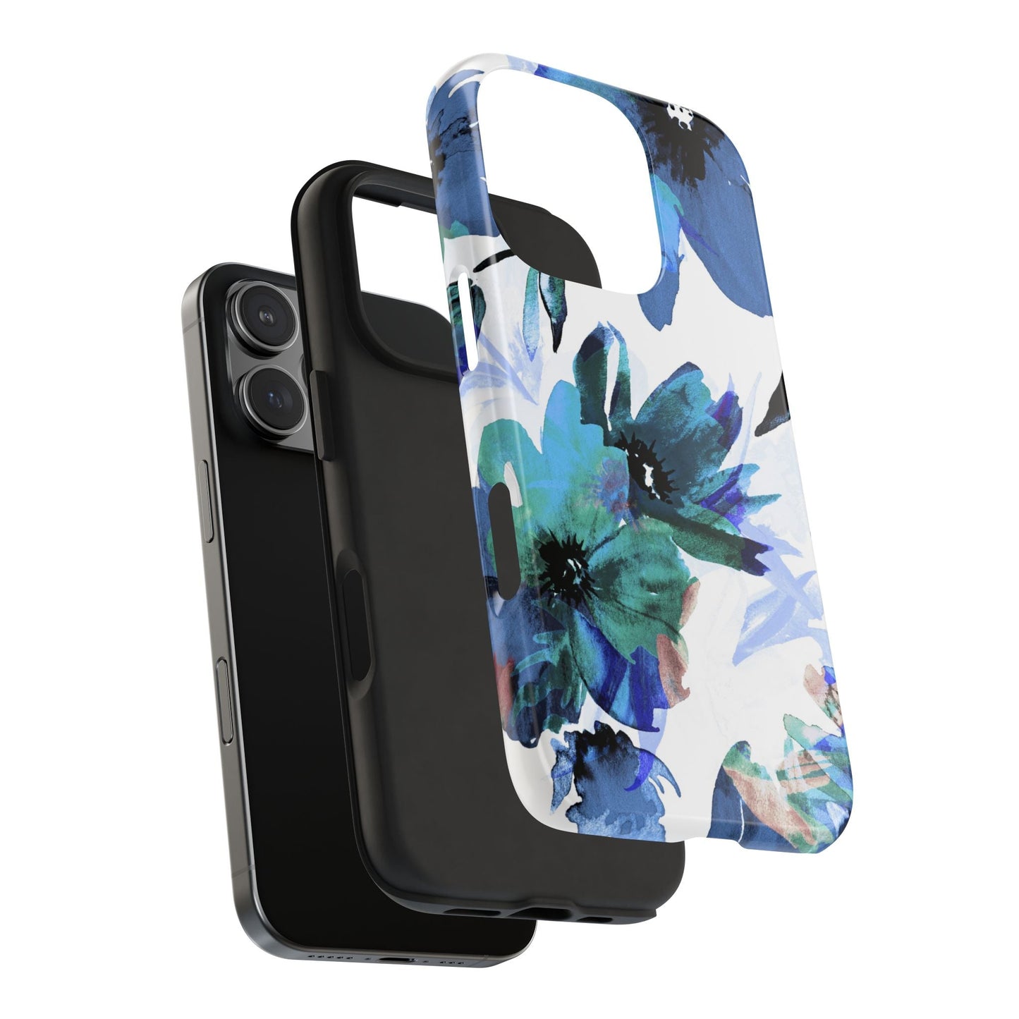 iPhone Case – Serene Blue Blossom - BOGO Cases