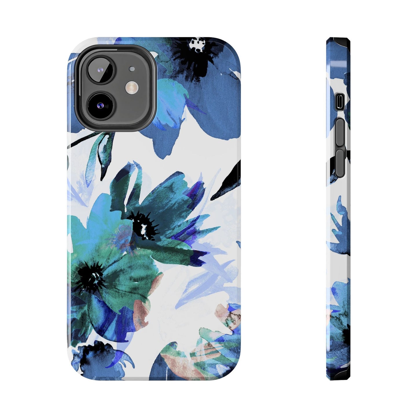 iPhone Case – Serene Blue Blossom - BOGO Cases