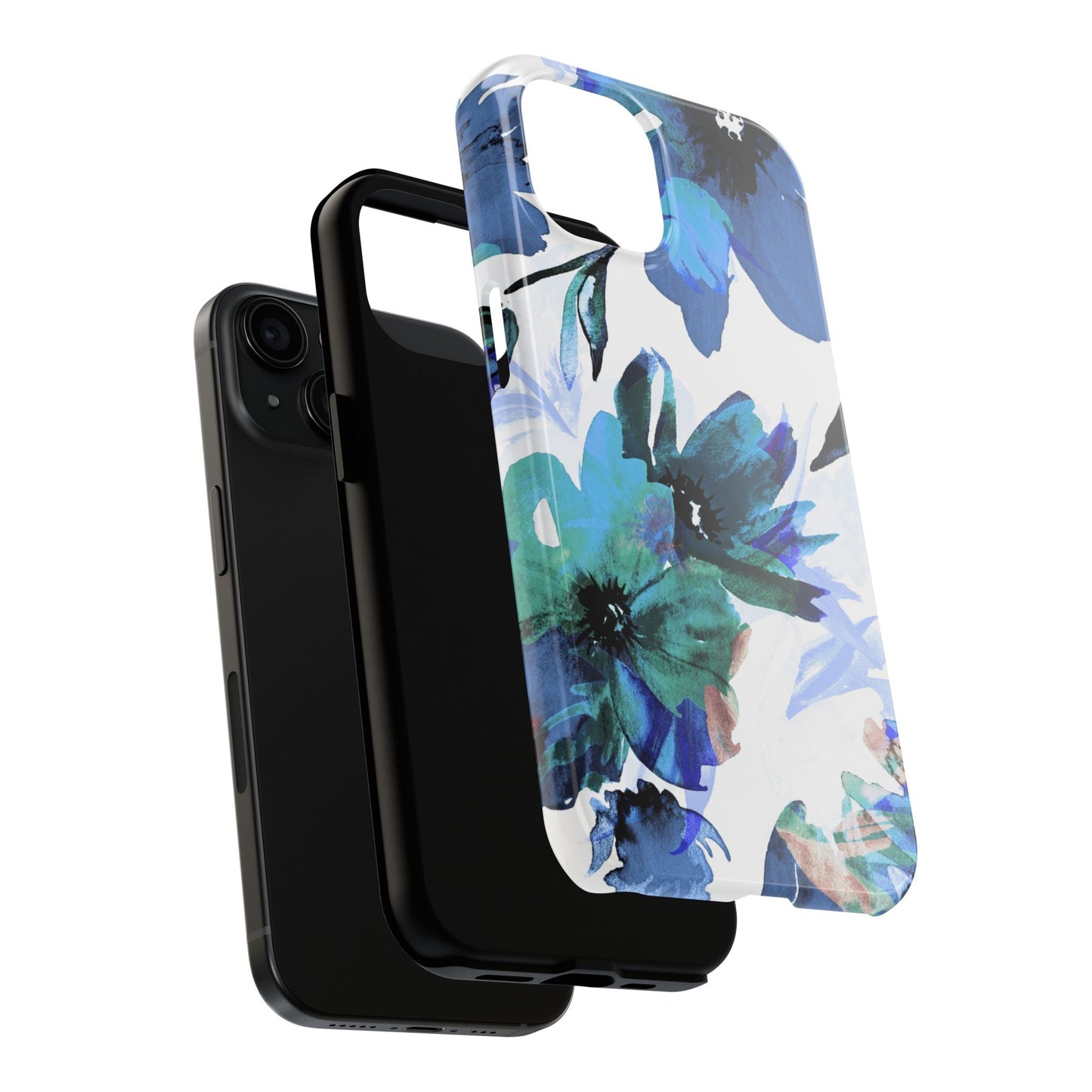 iPhone Case – Serene Blue Blossom - BOGO Cases
