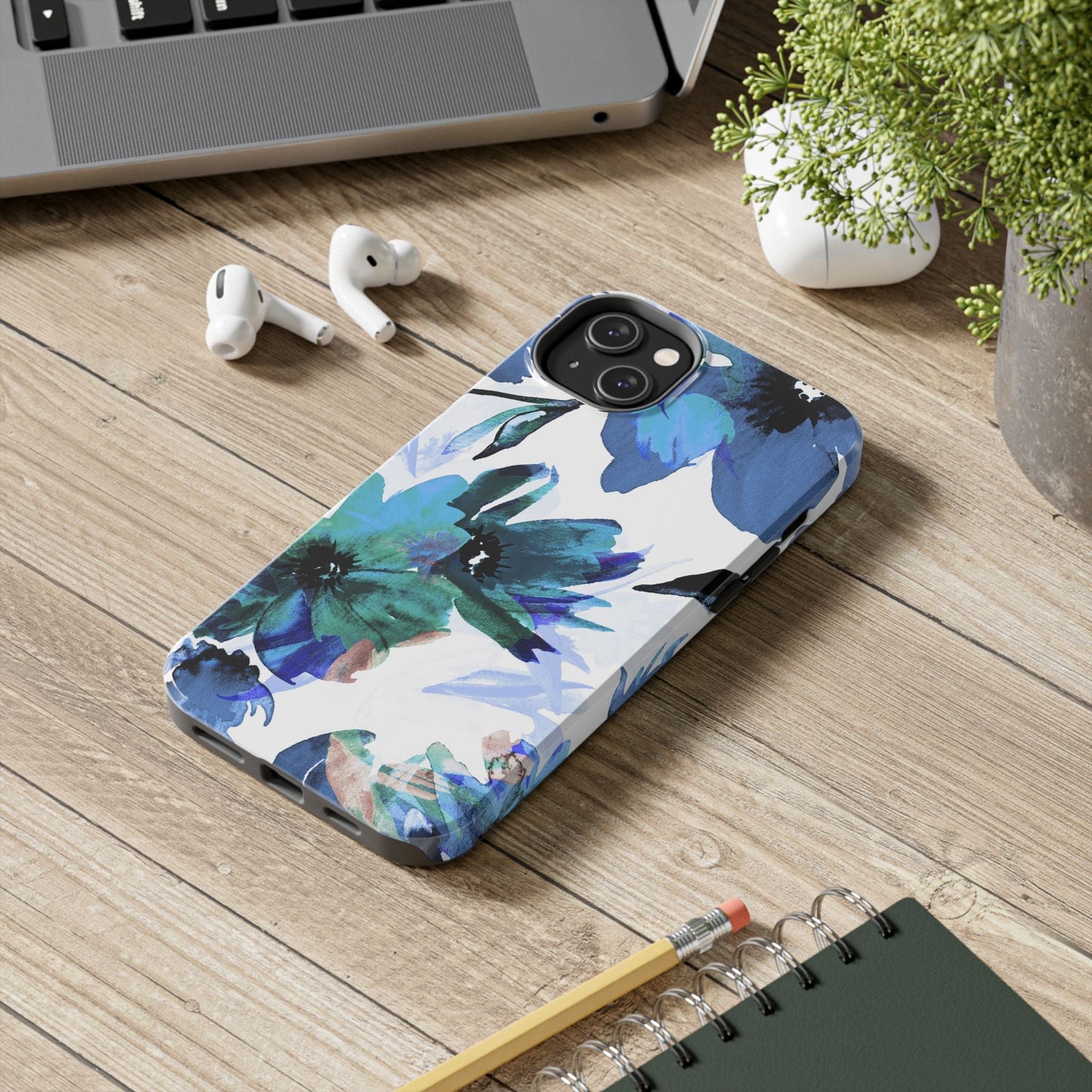 iPhone Case – Serene Blue Blossom - BOGO Cases