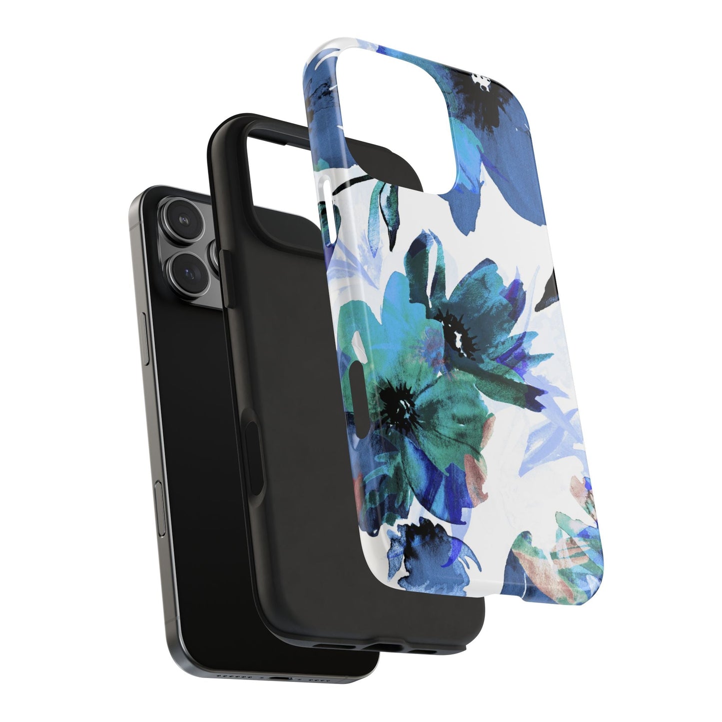 iPhone Case – Serene Blue Blossom - BOGO Cases