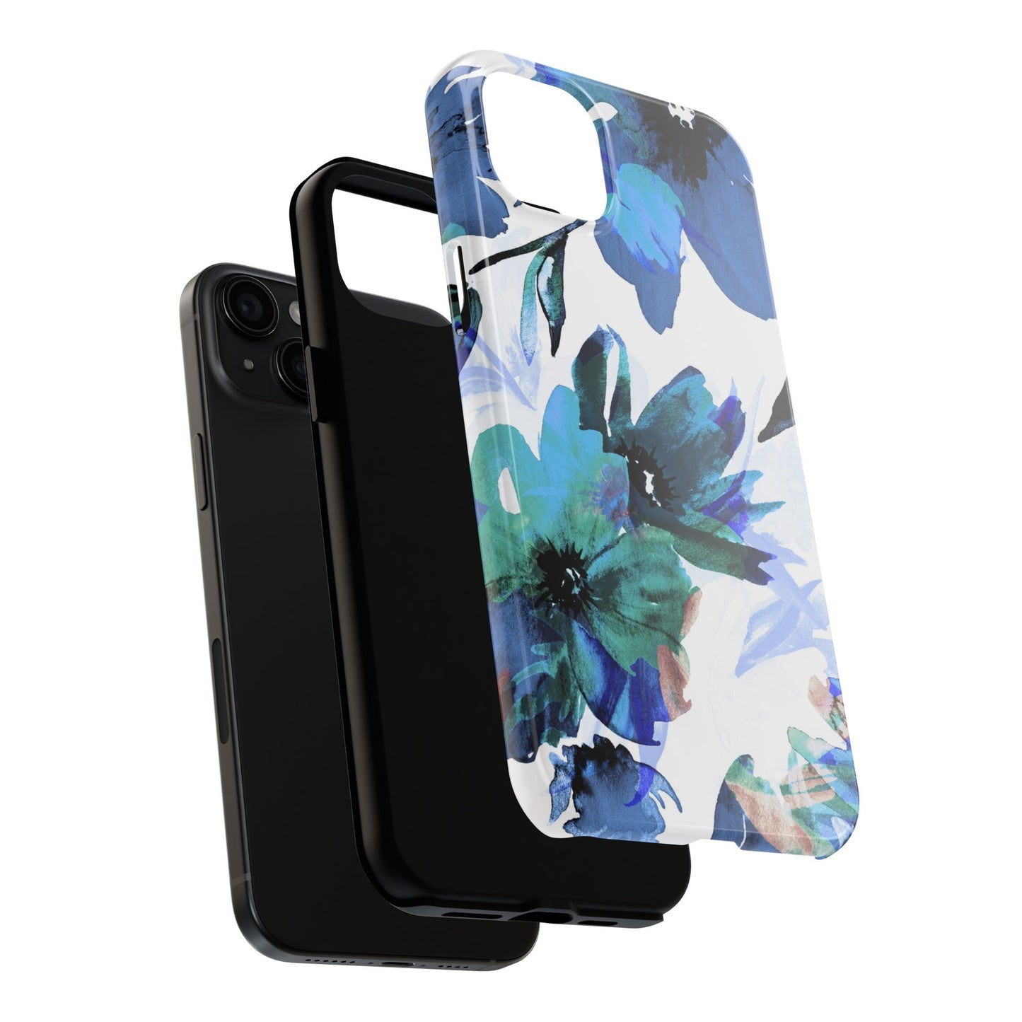 iPhone Case – Serene Blue Blossom - BOGO Cases