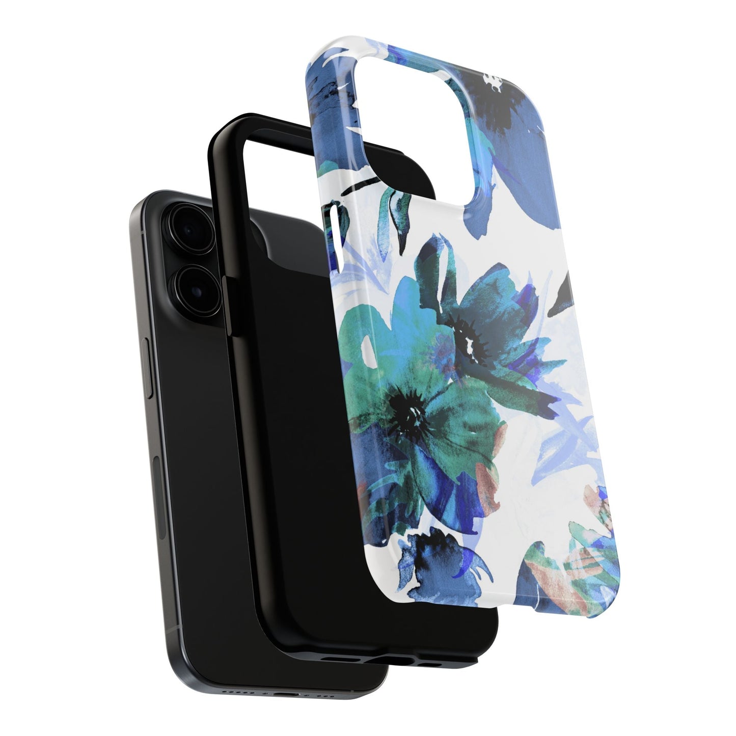 iPhone Case – Serene Blue Blossom - BOGO Cases
