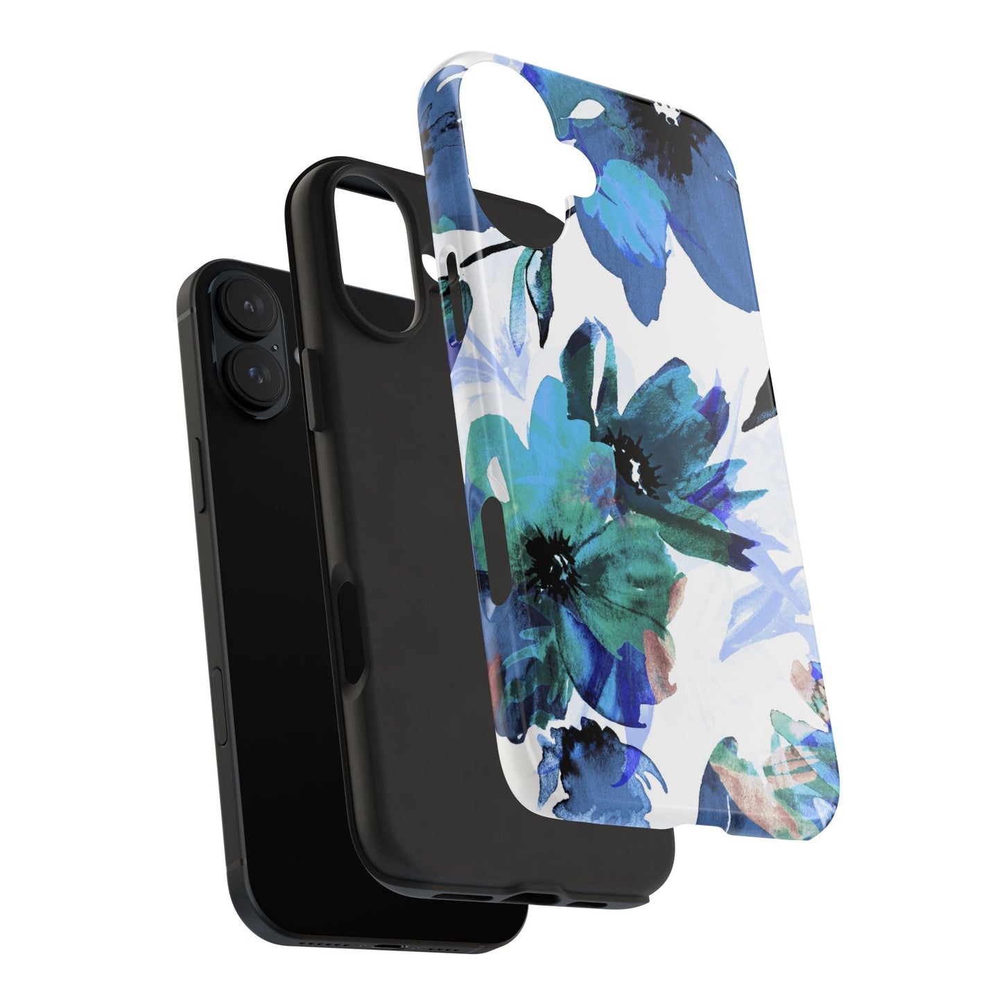 iPhone Case – Serene Blue Blossom - BOGO Cases