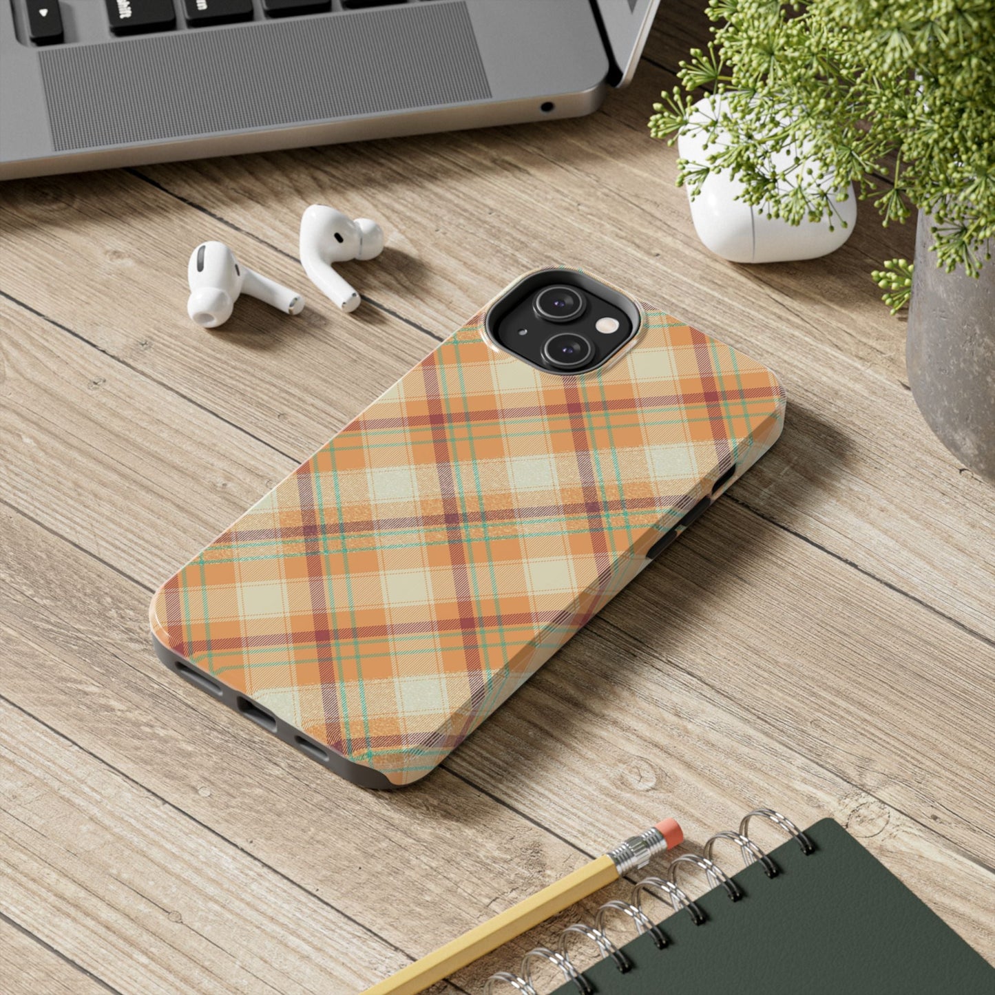 iPhone Case - Warm Autumn Plaid Design - BOGO Cases