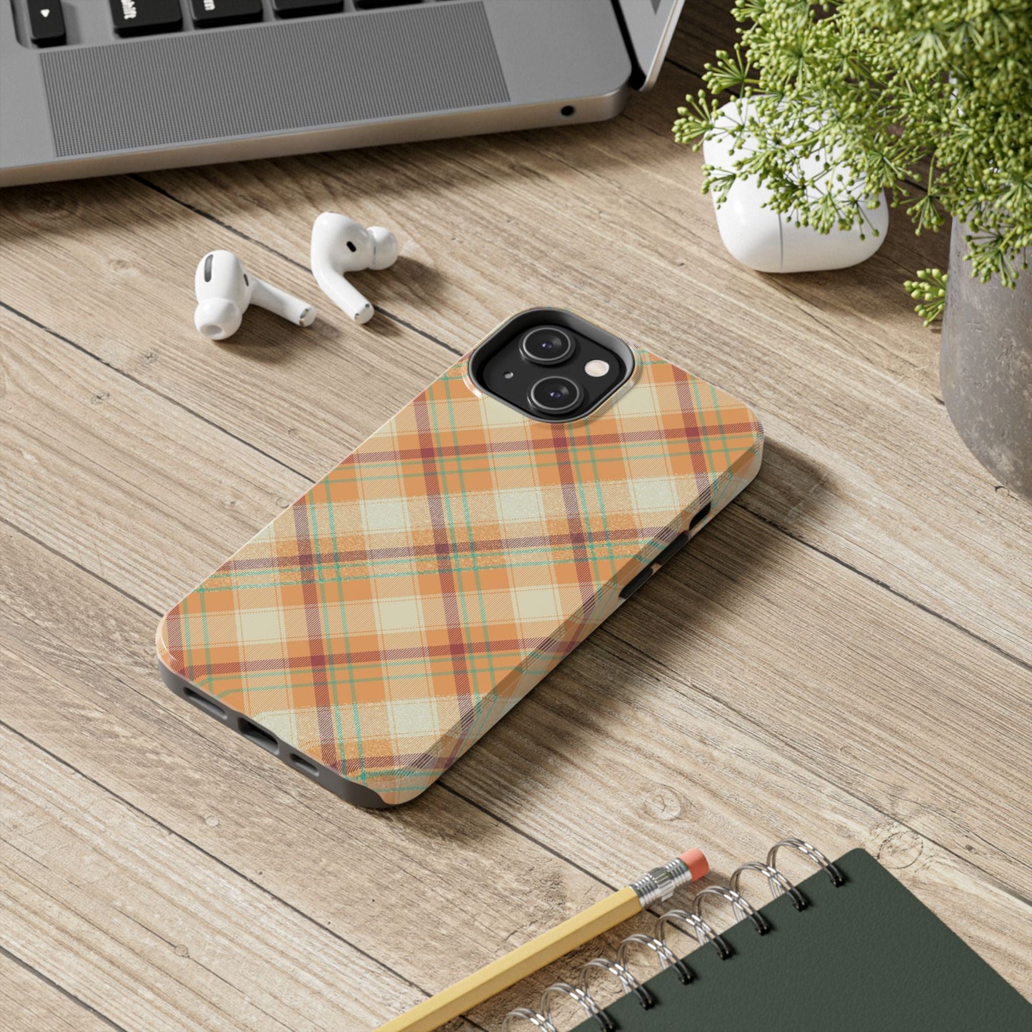 iPhone Case - Warm Autumn Plaid Design - BOGO Cases