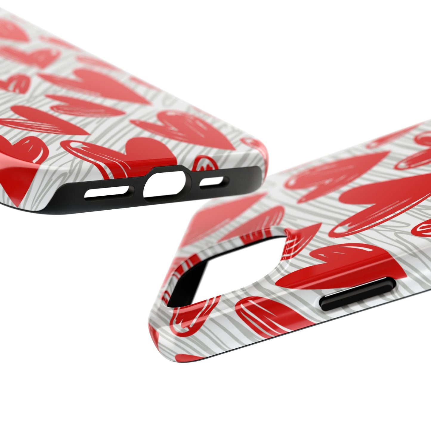 iPhone Case: Whimsical Heart Doodle - BOGO Cases