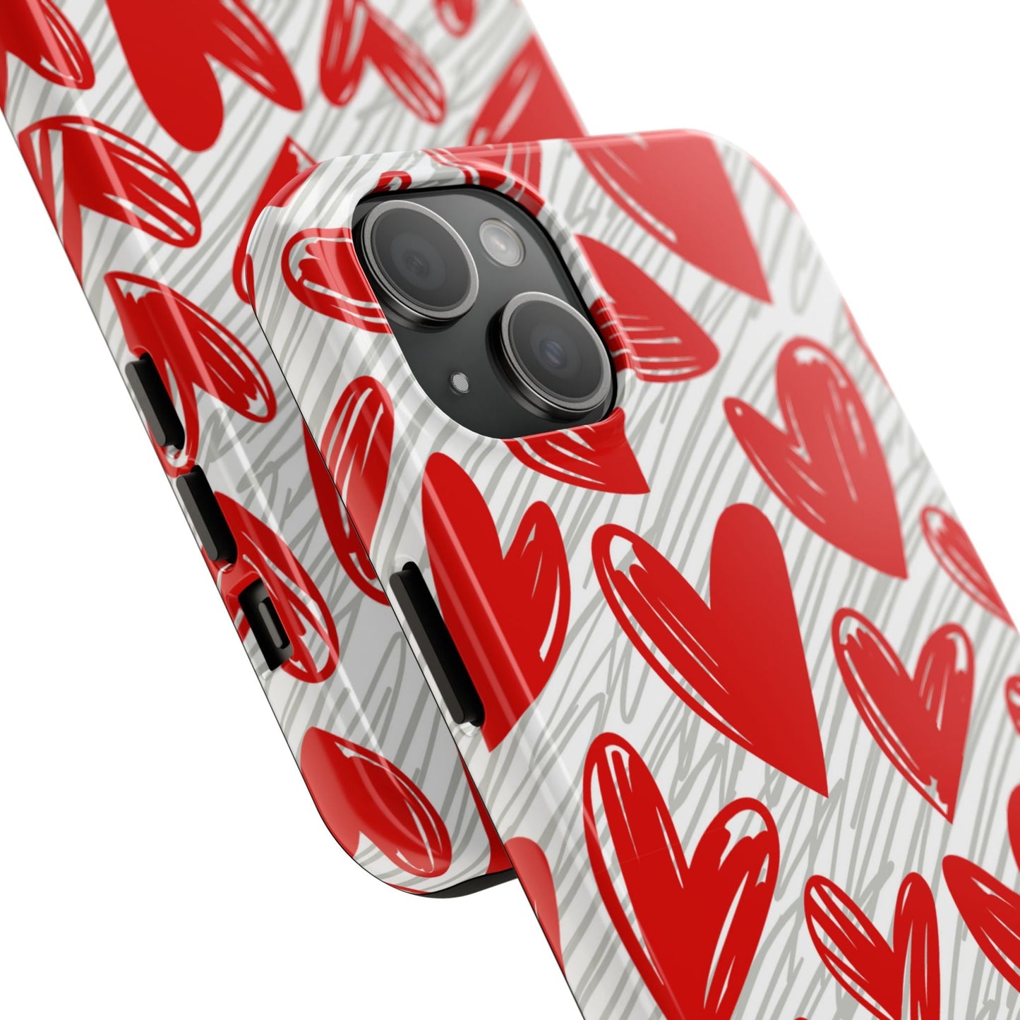 iPhone Case: Whimsical Heart Doodle - BOGO Cases