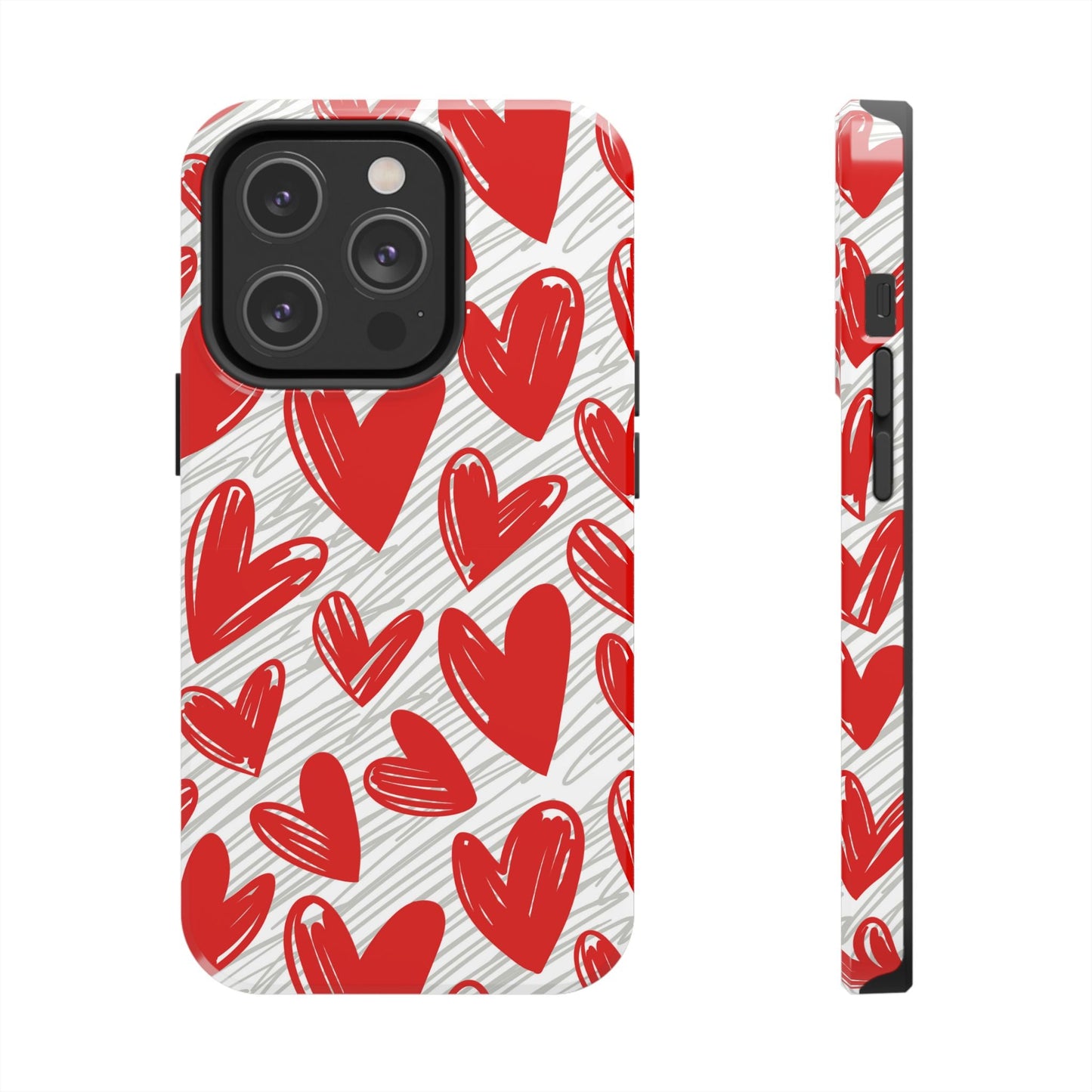 iPhone Case: Whimsical Heart Doodle - BOGO Cases