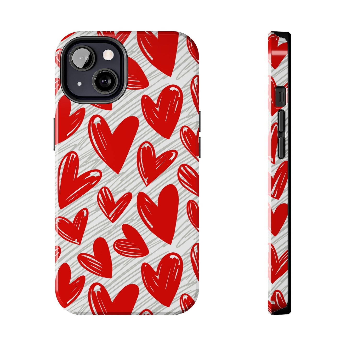 iPhone Case: Whimsical Heart Doodle - BOGO Cases
