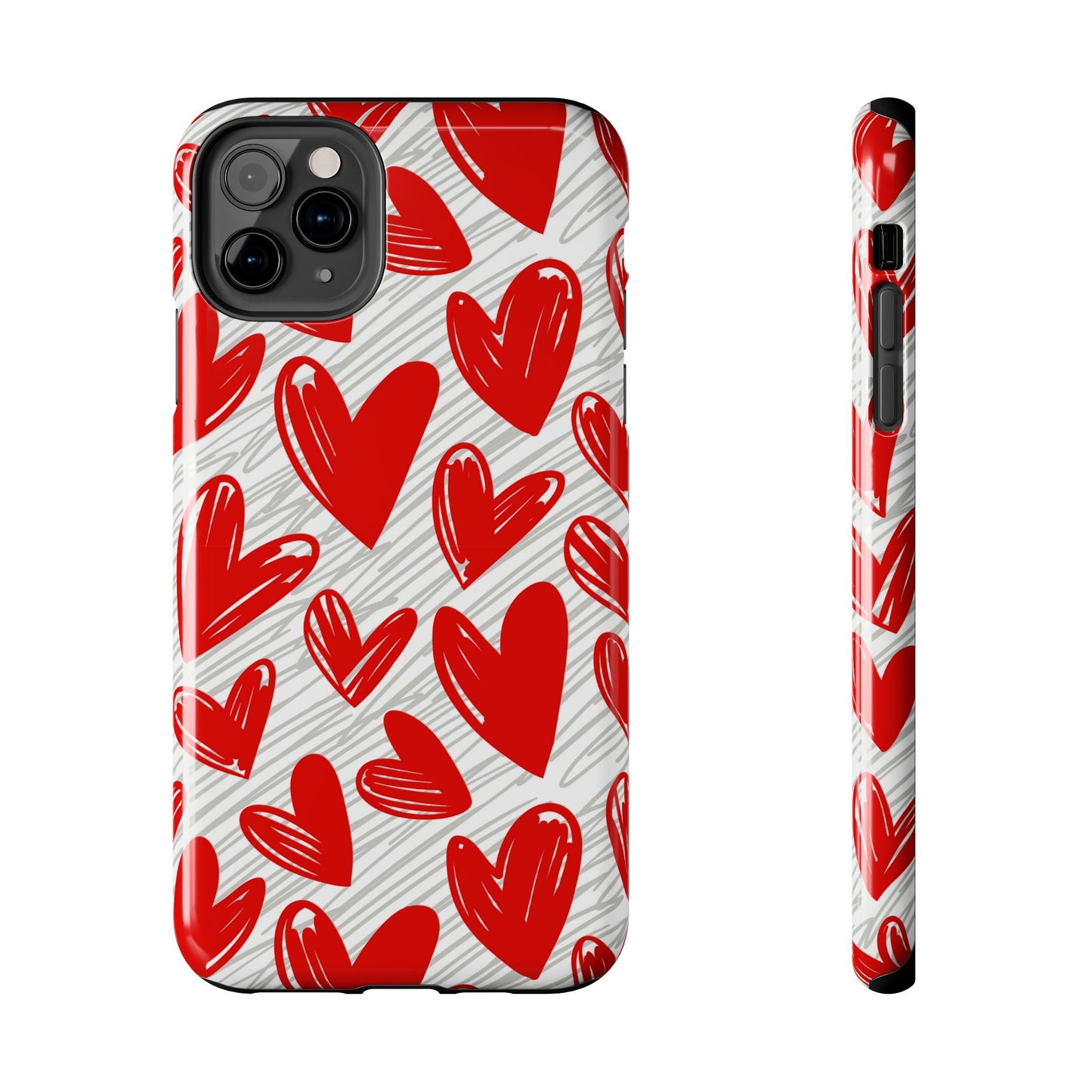 iPhone Case: Whimsical Heart Doodle - BOGO Cases