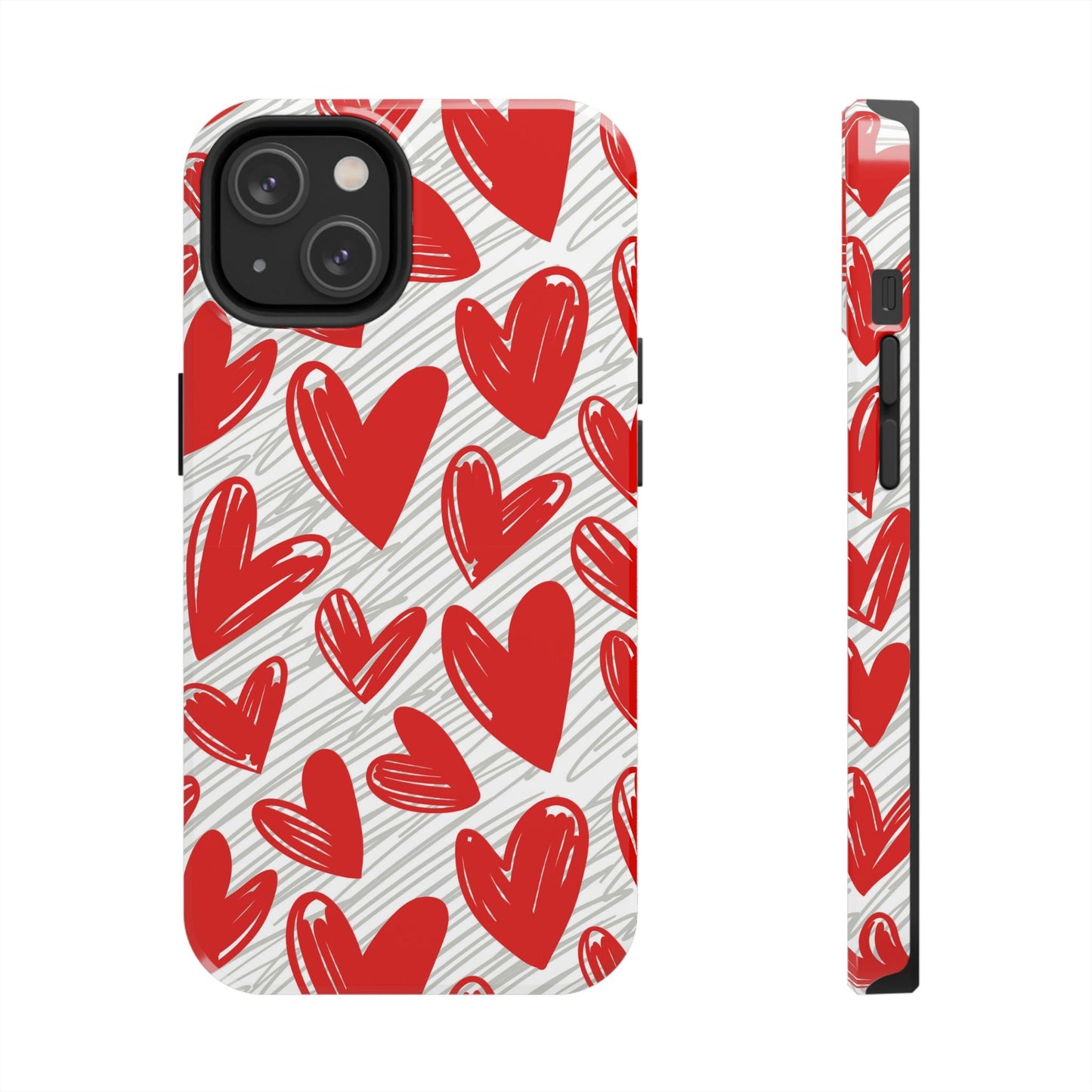 iPhone Case: Whimsical Heart Doodle - BOGO Cases