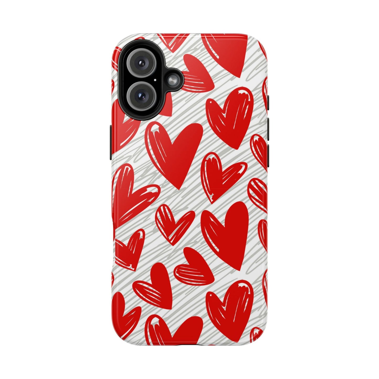 iPhone Case: Whimsical Heart Doodle - BOGO Cases