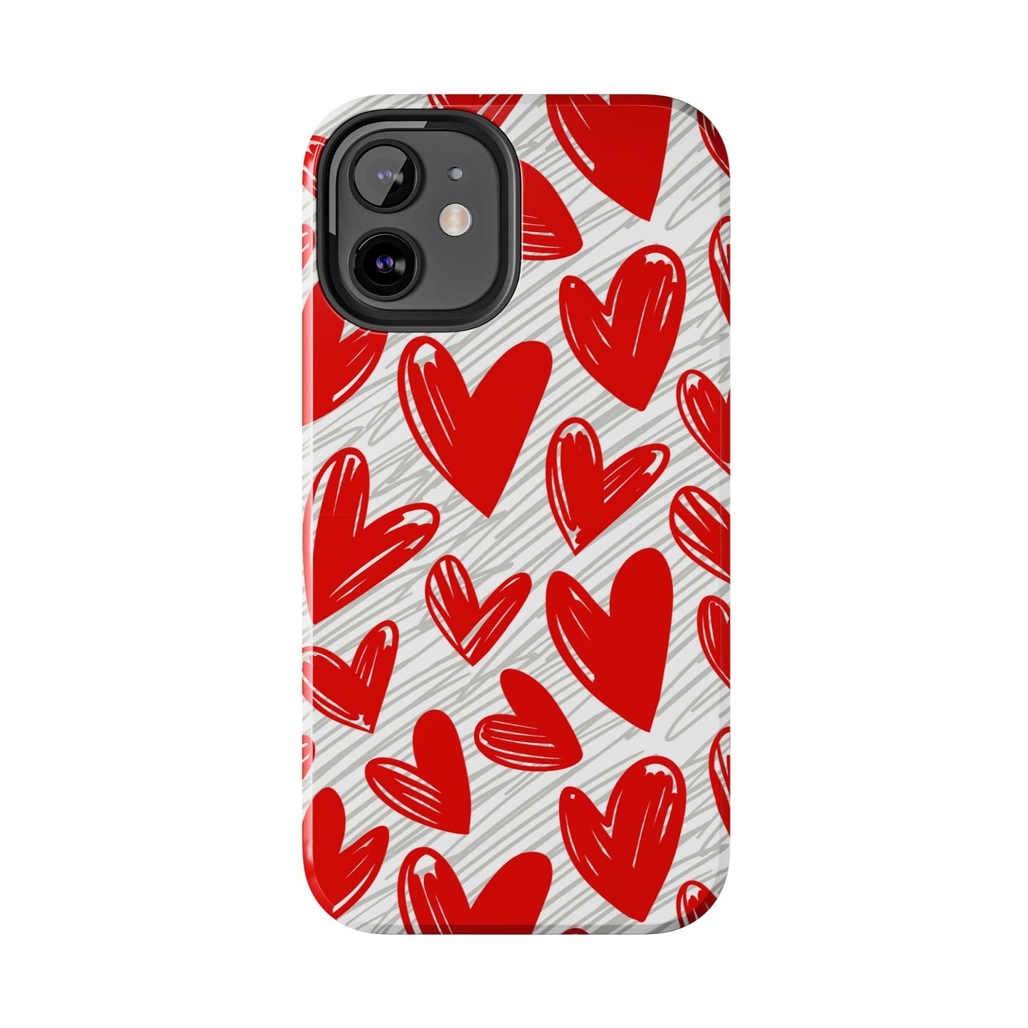iPhone Case: Whimsical Heart Doodle - BOGO Cases