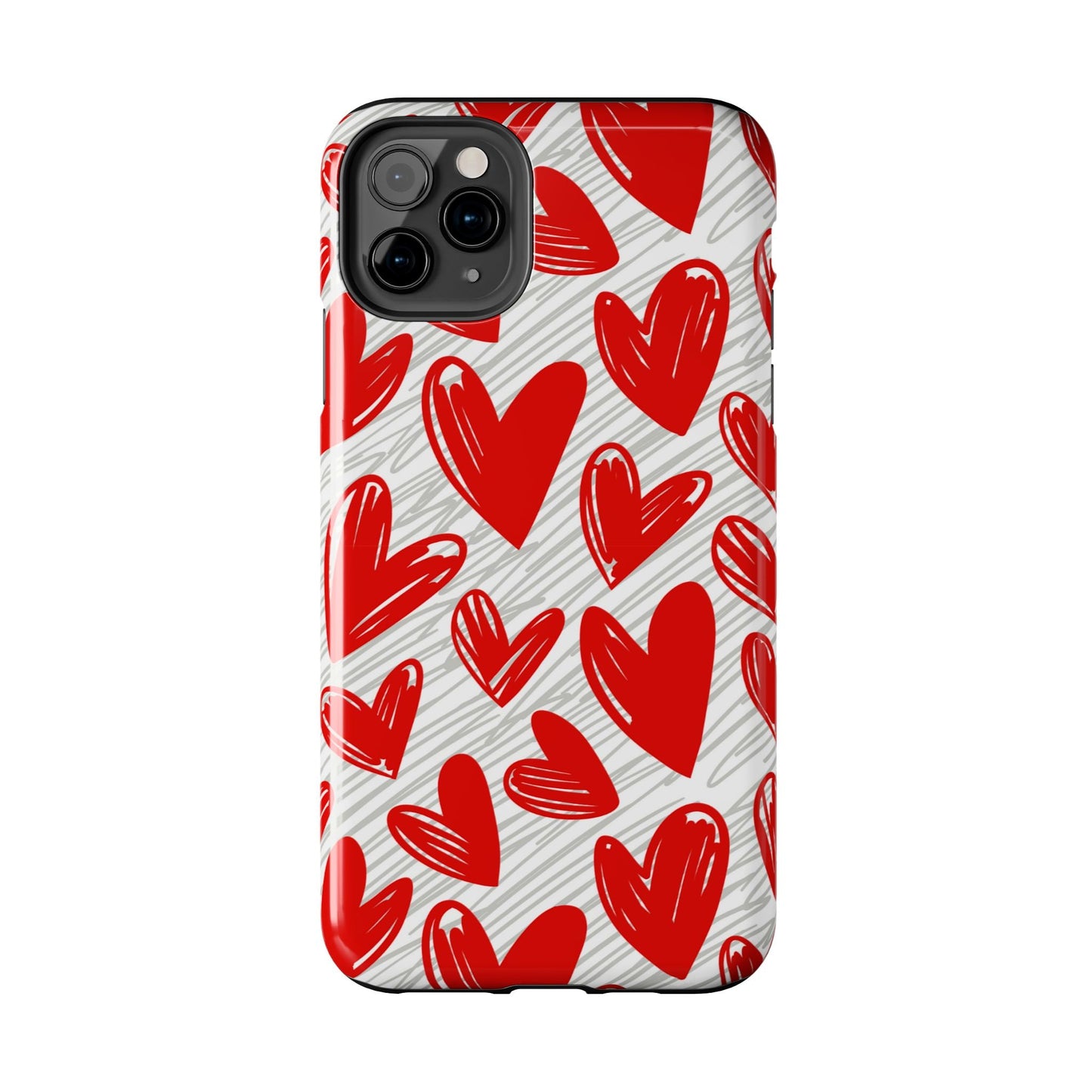 iPhone Case: Whimsical Heart Doodle - BOGO Cases