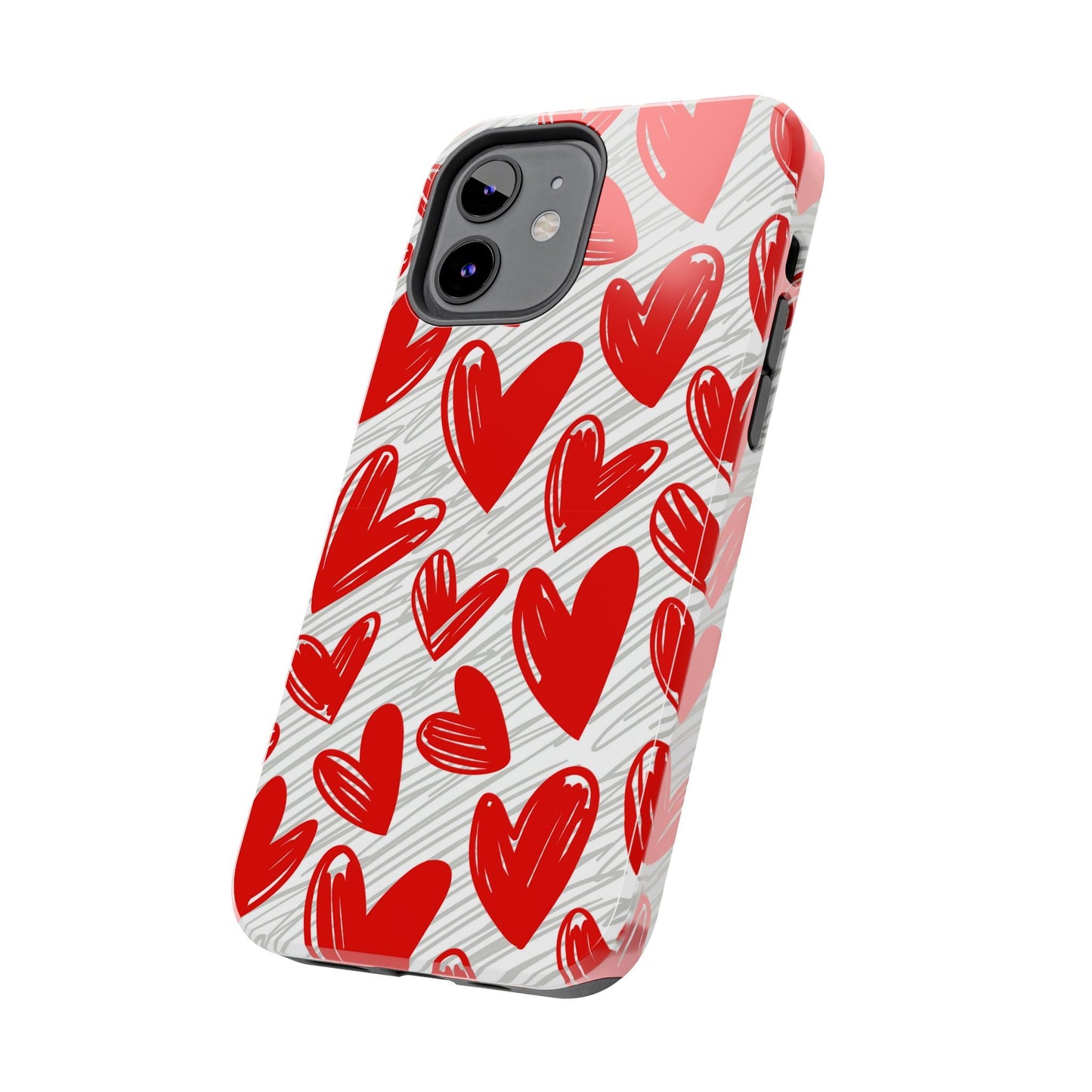 iPhone Case: Whimsical Heart Doodle - BOGO Cases