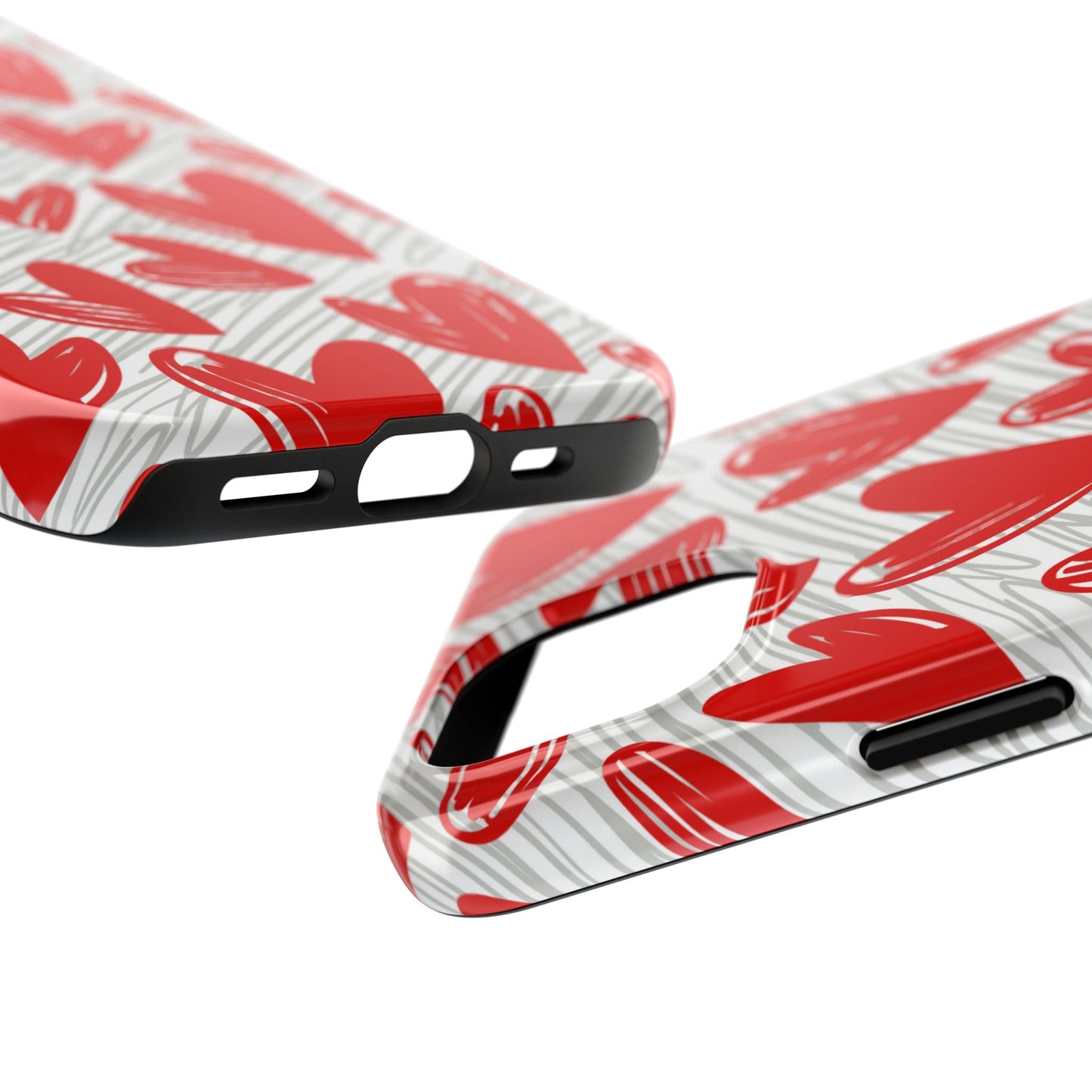 iPhone Case: Whimsical Heart Doodle - BOGO Cases