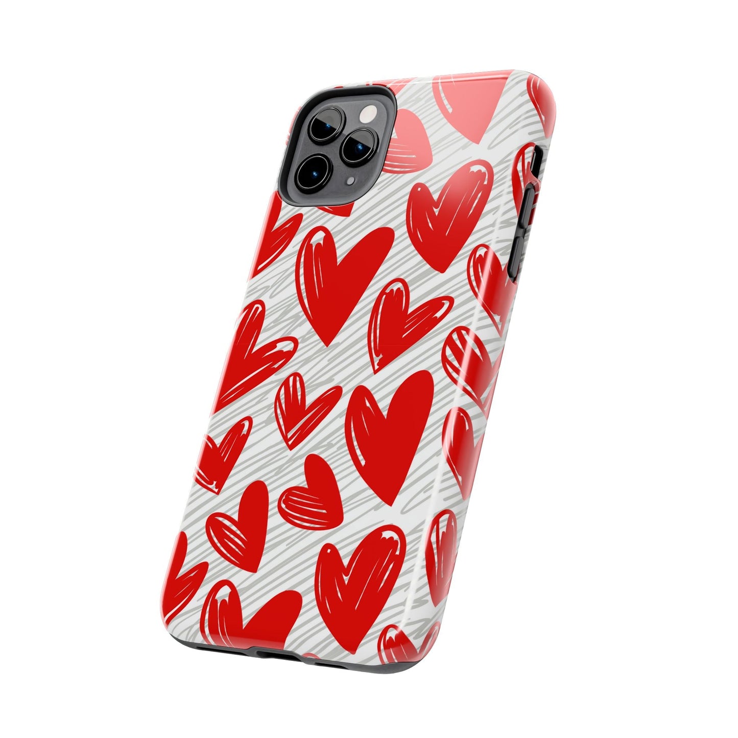 iPhone Case: Whimsical Heart Doodle - BOGO Cases